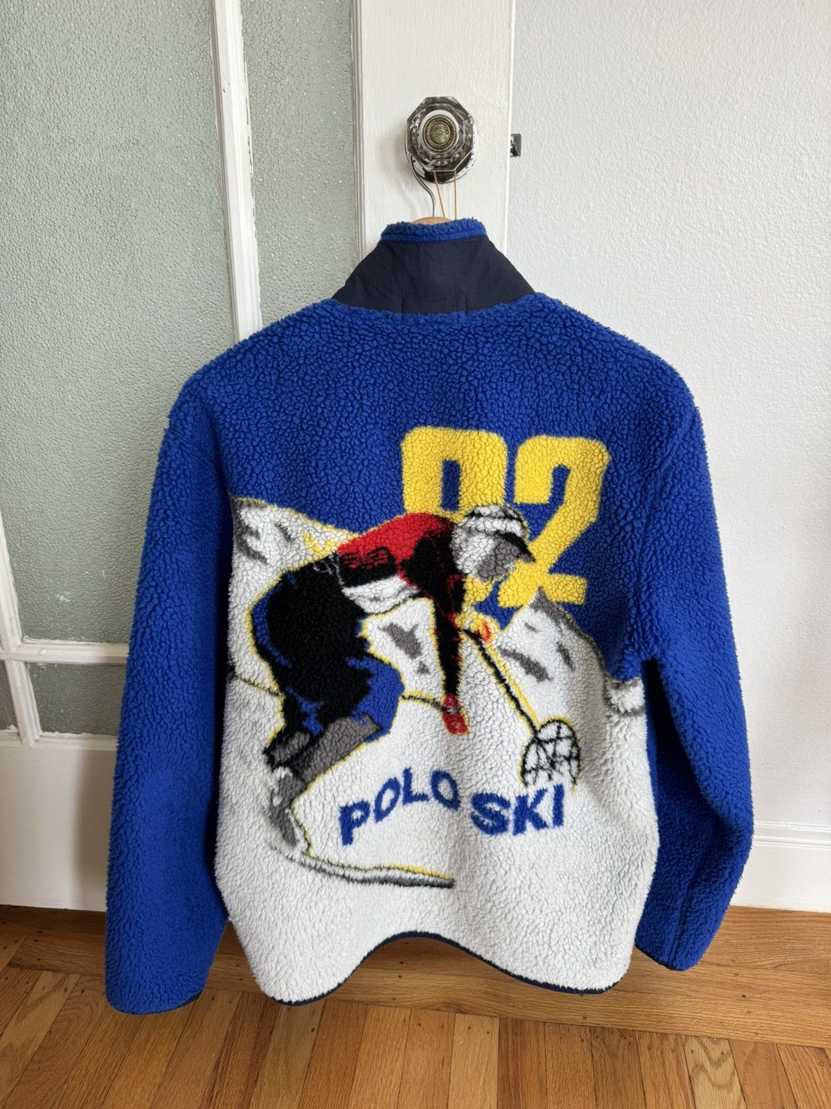 Polo Ralph Lauren Polo Ralph Lauren Skier 92 Sherpa Fleece Jacket Blue Mens M Size US M / EU 48-50 / 2 - 1 Thumbnail