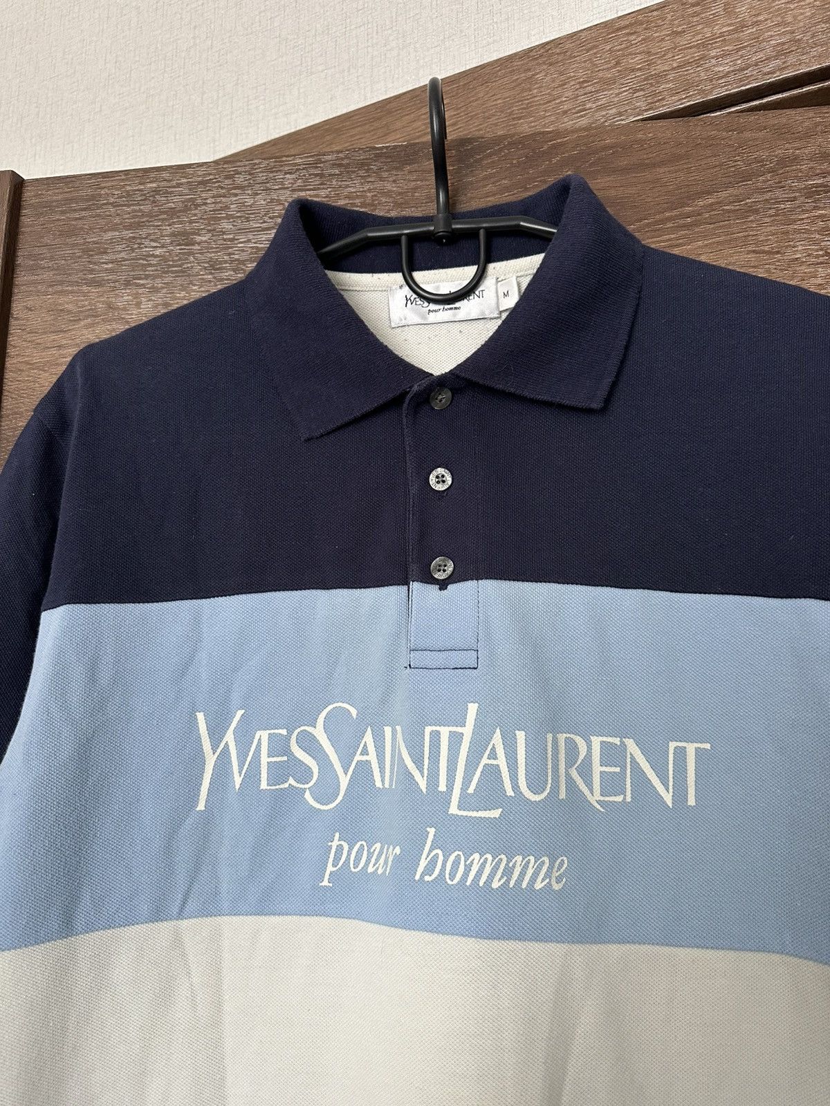 Yves Saint Laurent Yves Saint Laurent YSL Vintage Polo T-Shirt Big Logo Size US M / EU 48-50 / 2 - 6 Thumbnail