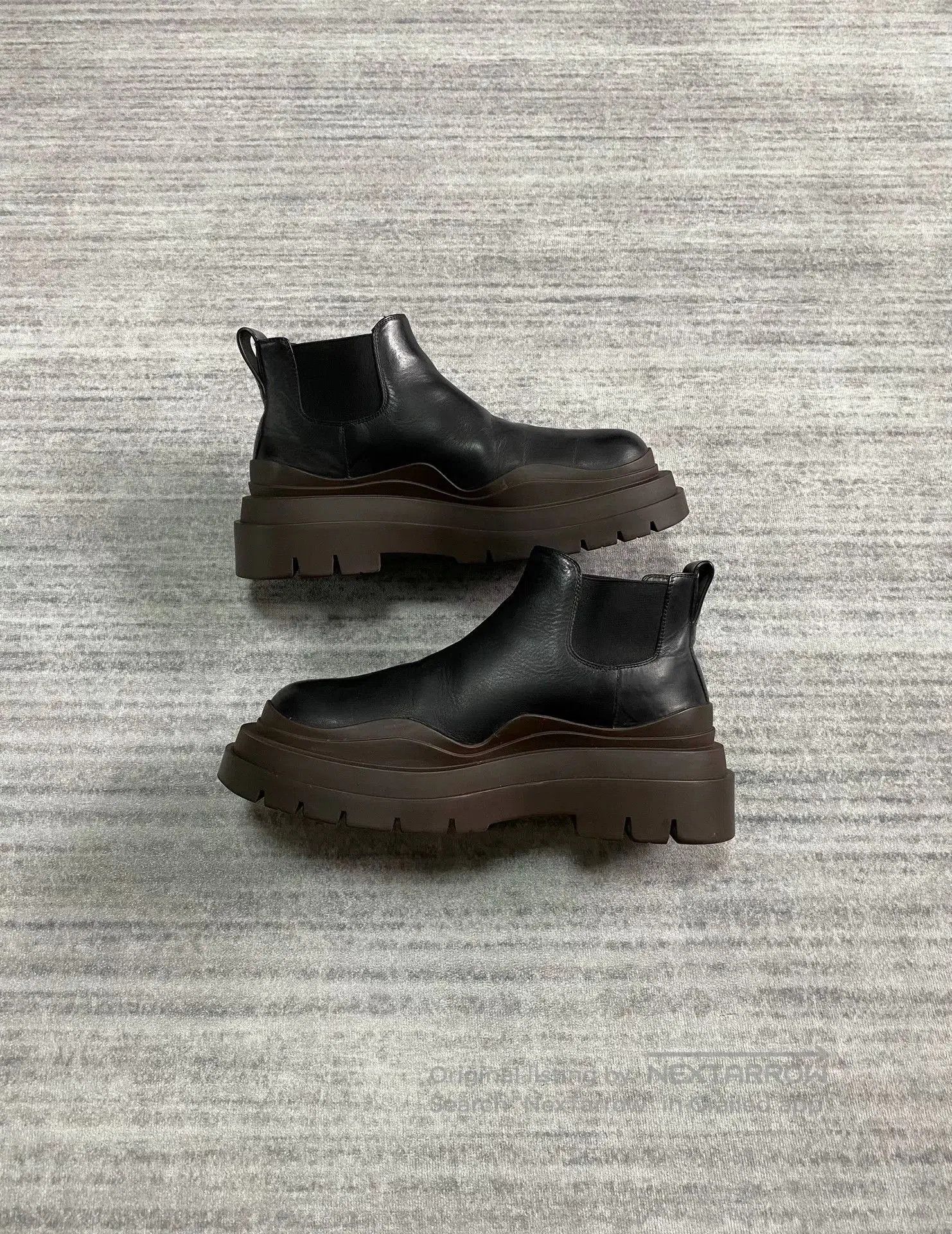 Bottega Veneta bottega veneta black chunky leather boots. Size US 8 / EU 41 - 4 Thumbnail
