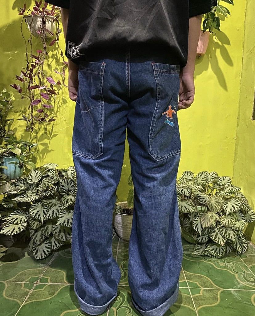 image of Jnco x Karl Kani Y2K Skaters Hip Hop Baggy Pants in Denim, Men's (Size 29)