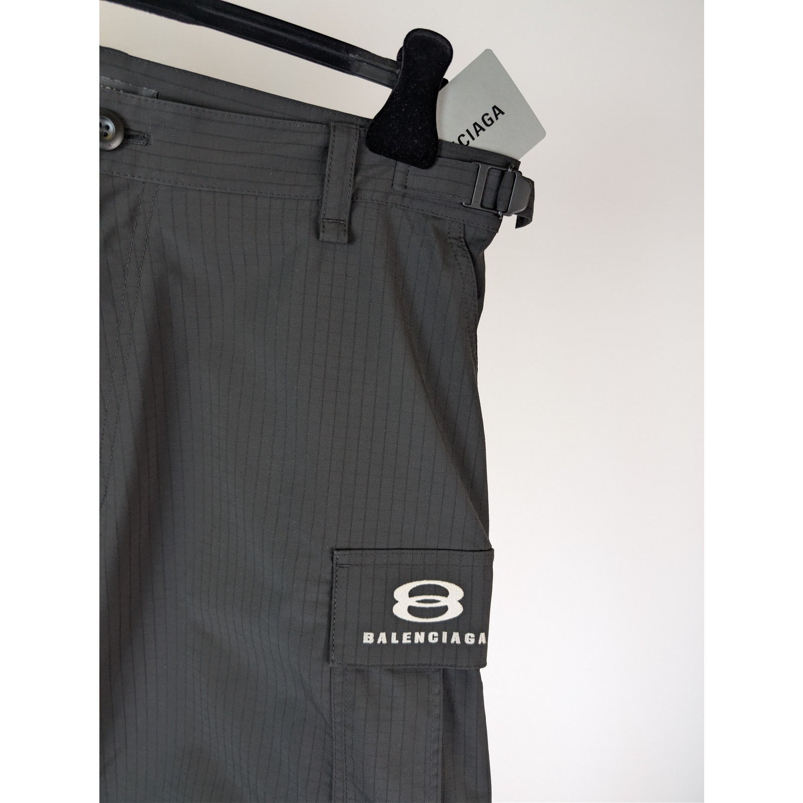 Balenciaga o1rshd1 Unity Sports Icon Light Cargo Pants in Black Size US 32 / EU 48 - 5 Thumbnail