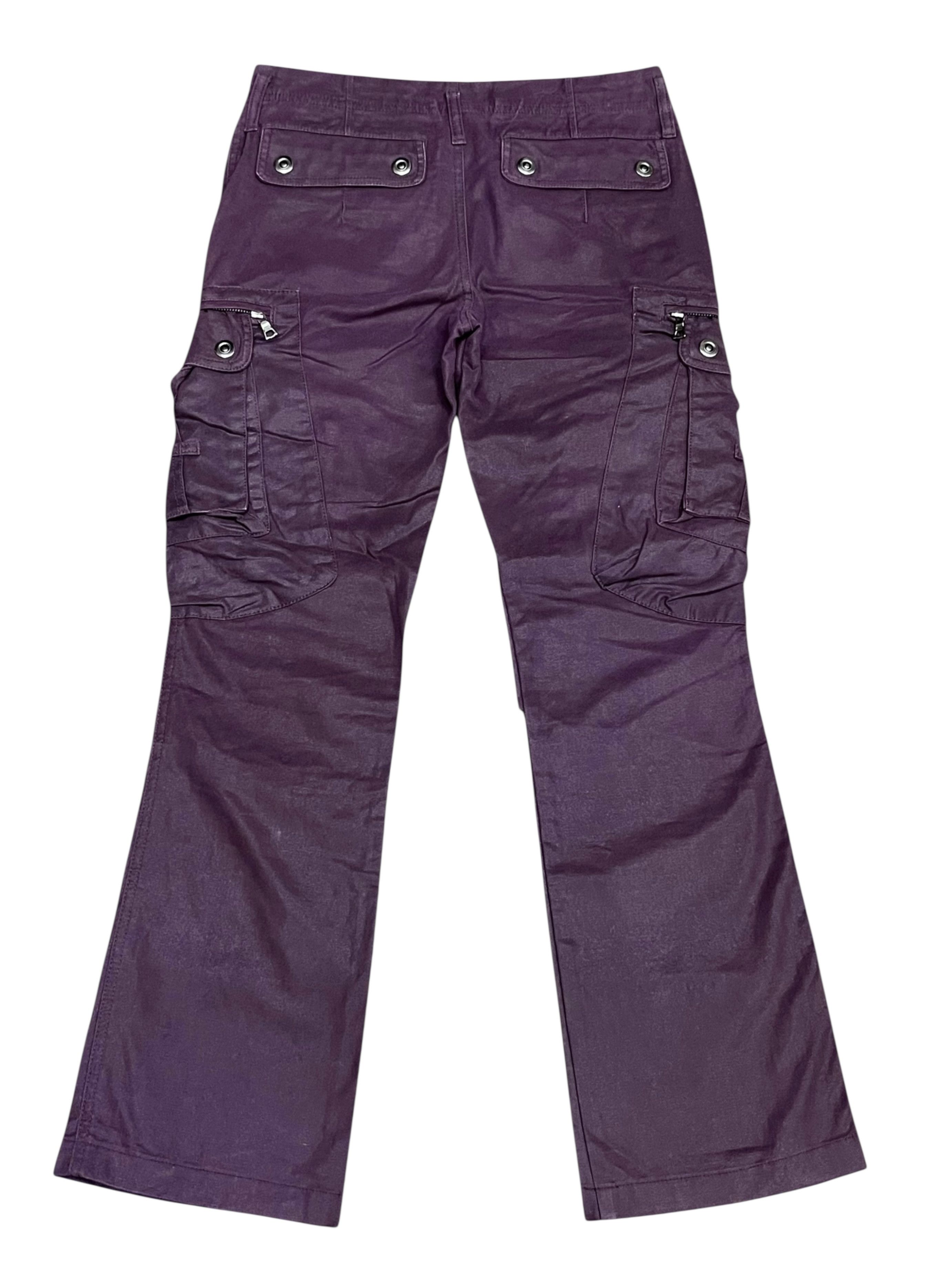 Tornado Mart Tornado Mart Waxed Cargo Flare Pants - Rare Japan Streetwear Size US 30 / EU 46 - 3 Thumbnail