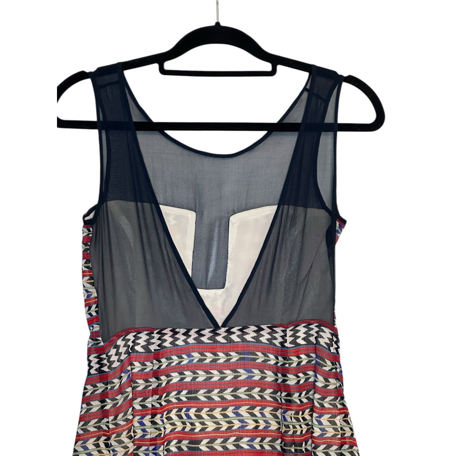Mara Hoffman Mara Hoffman Red Blue Combo Stripe Mini Dress 0 Size XS / US 0-2 / IT 36-38 - 8 Thumbnail