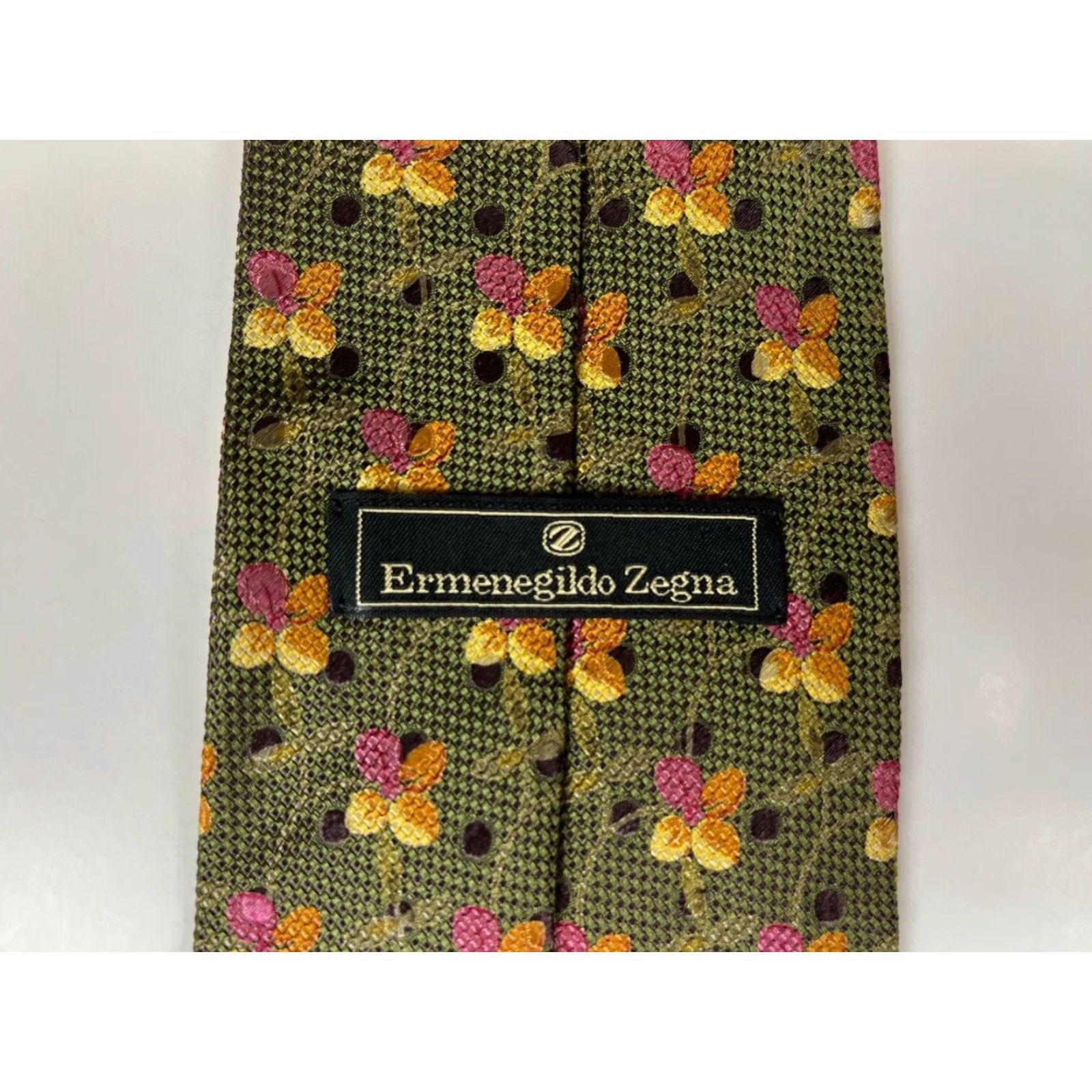 Ermenegildo Zegna VINTAGE Ermenegildo Zegna Men’s Luxury Silk Tie Floral Made in Italy Size ONE SIZE - 7 Thumbnail