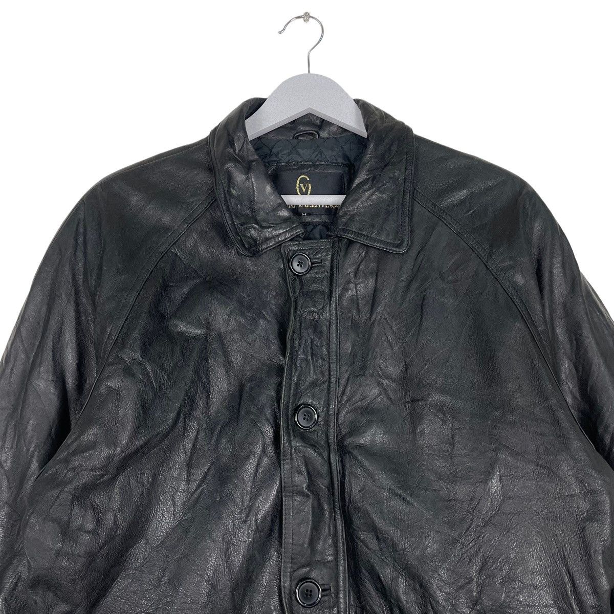 Gianni Valentino × Vintage 💥80s GIANNI VALENTINO GENUINE LEATHER JACKET Size US M / EU 48-50 / 2 - 2 Thumbnail