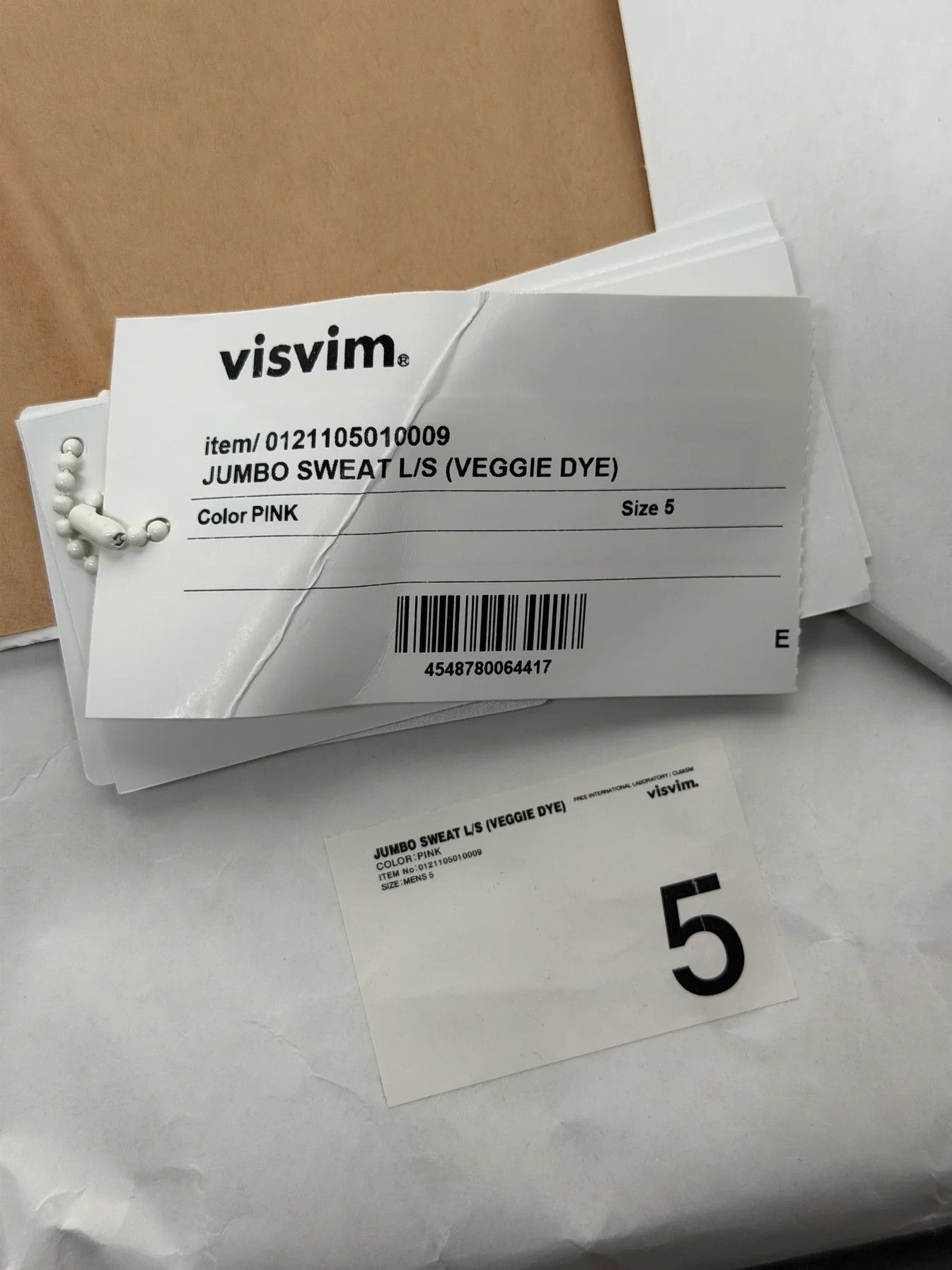 SS21 Jumbo Sweat L/S (Veggie Dye)
