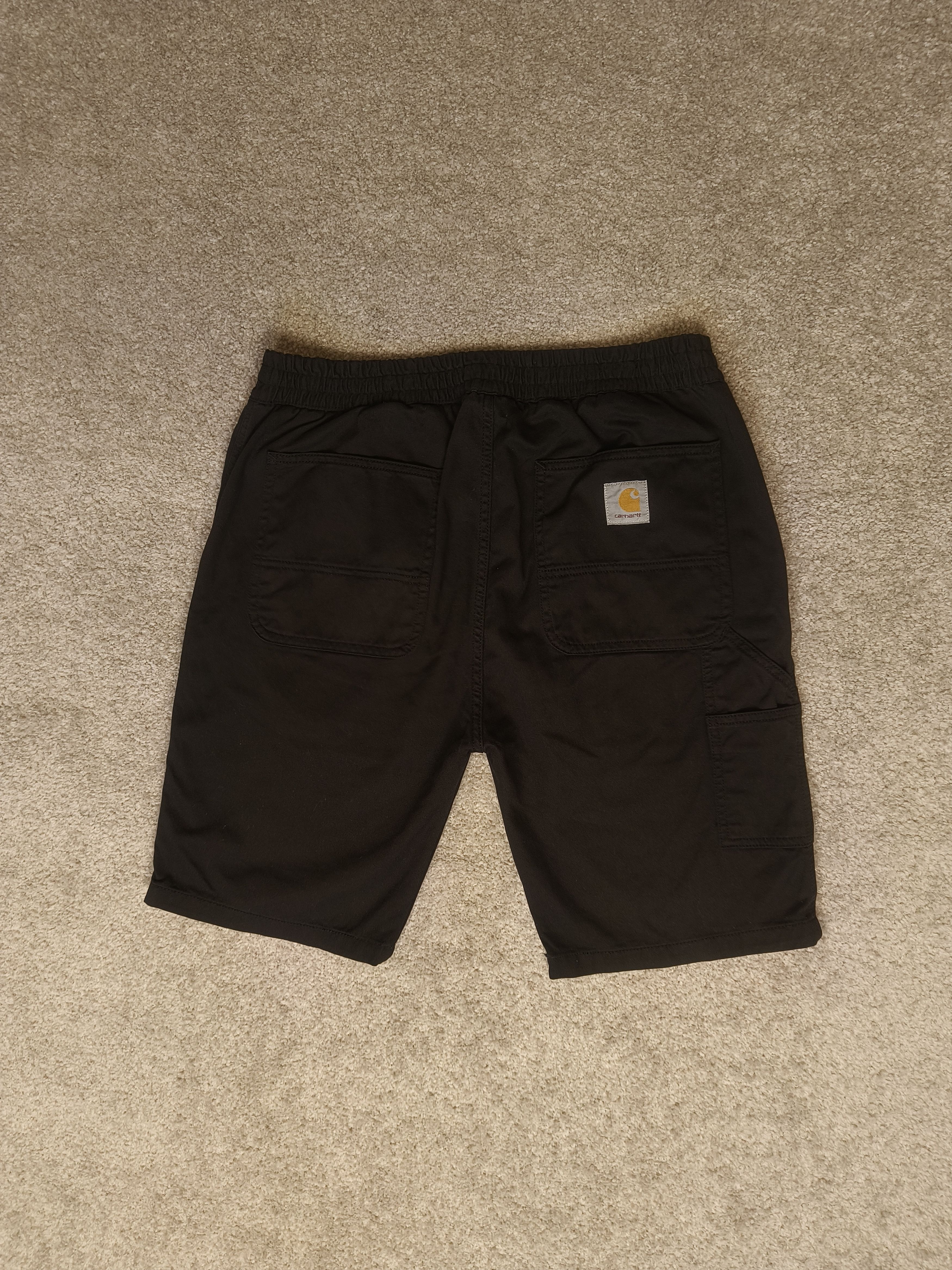 Carhartt Wip Carhartt WIP Flint Black Cargo Shorts Size US 30 / EU 46 - 1 Thumbnail