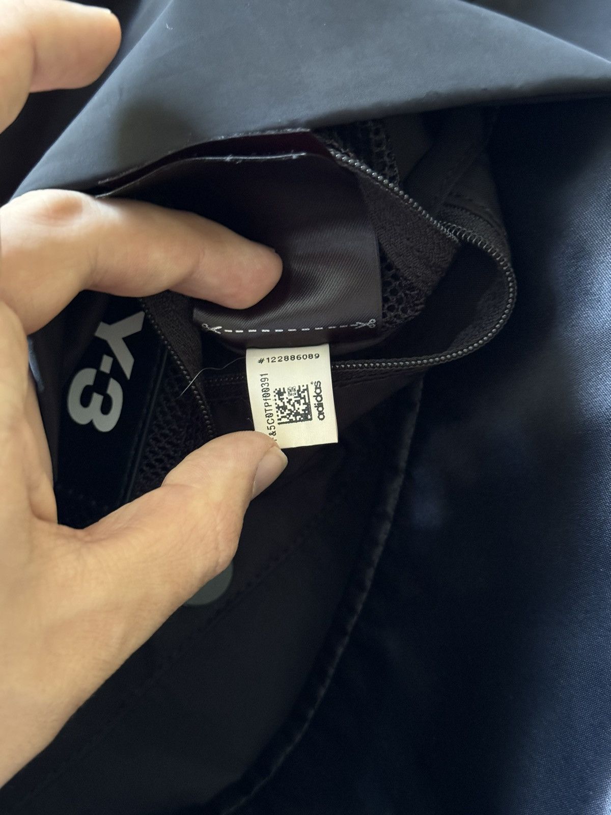 Y-3 × Yohji Yamamoto Y-3 OVERSIZED CRAZY BLACK NYLON TOTE BAG Size ONE SIZE - 11 Thumbnail