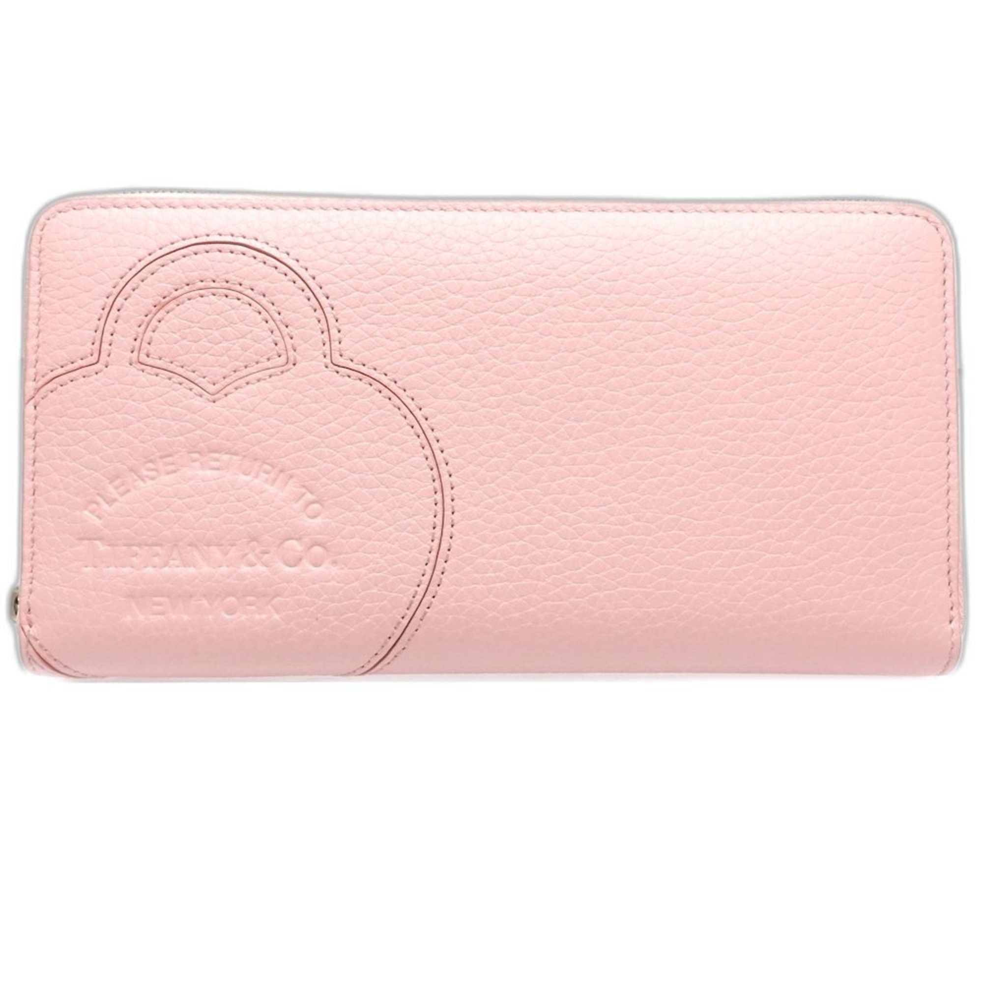Tiffany & Co. TIFFANY & Co. Round Return to Tiffany Long Wallet, Leather, Pink, Women's, 188597 Size ONE SIZE - 1 Thumbnail