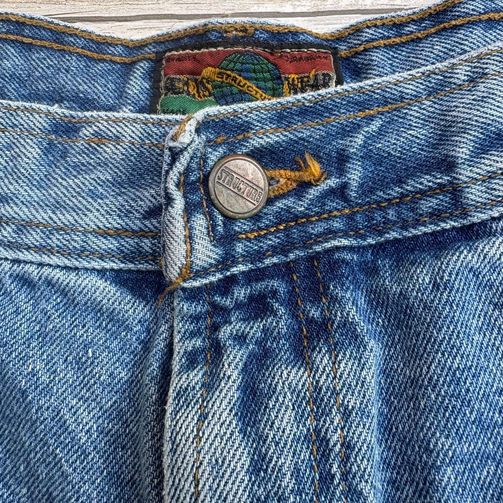 Structure VTG Structure Jeans 38L x 34 Medium Wash Blue Denim Size US 35 - 5 Thumbnail