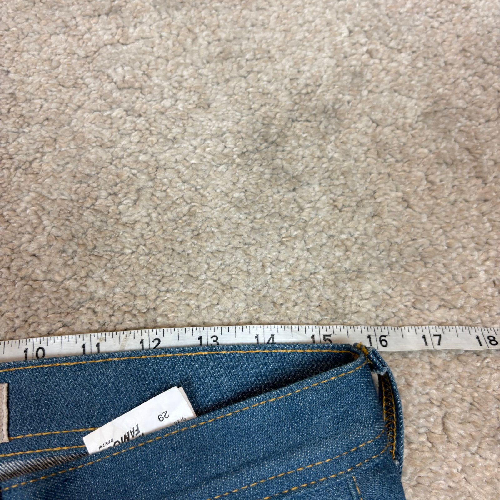 Naked & Famous Naked & Famous Weird Guy Jeans Raw Men's 29x34 Size US 29 - 6 Thumbnail
