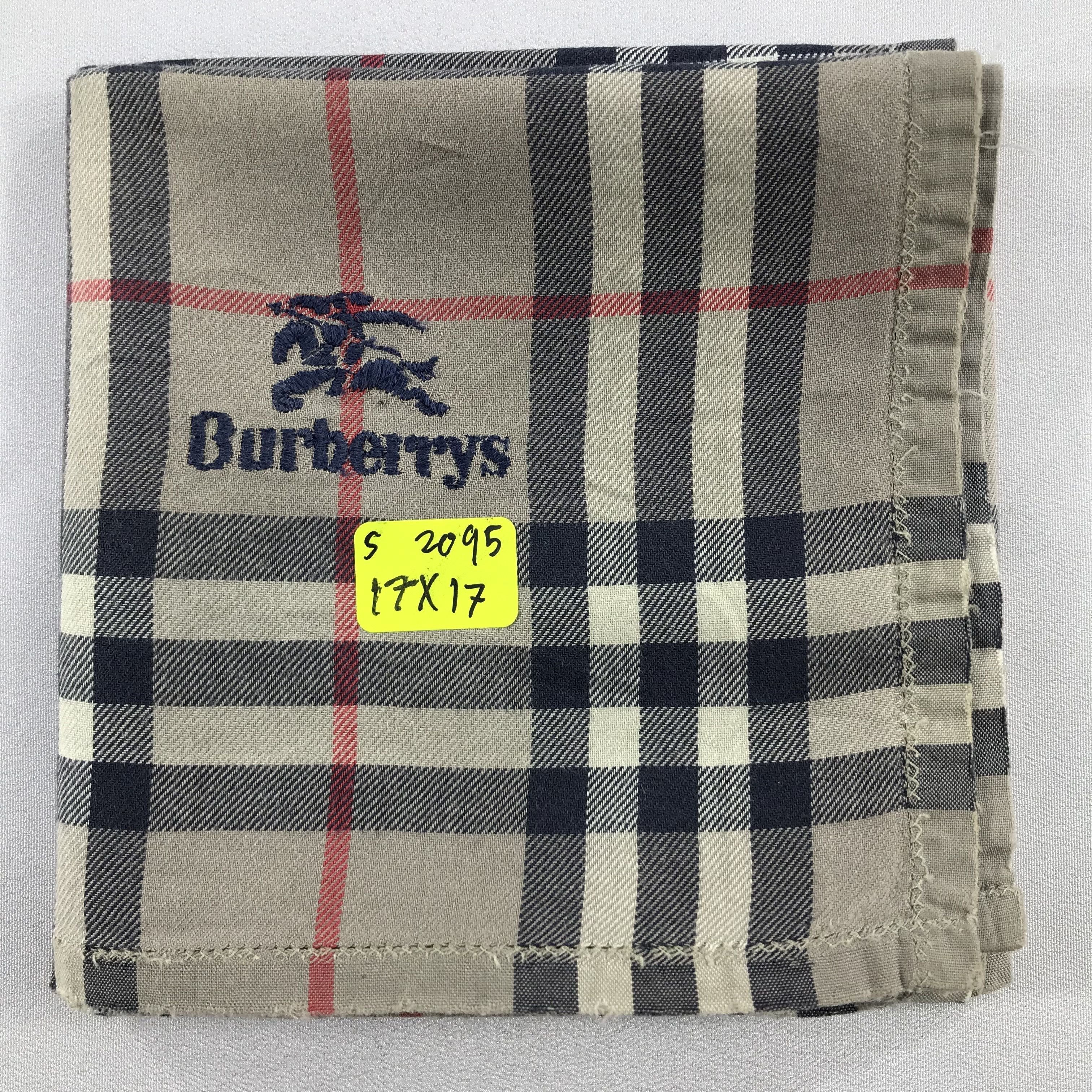 Burberry × Vintage Burberry Bandana / Handkerchief / Neckerchief - S2095 Size ONE SIZE - 5 Thumbnail