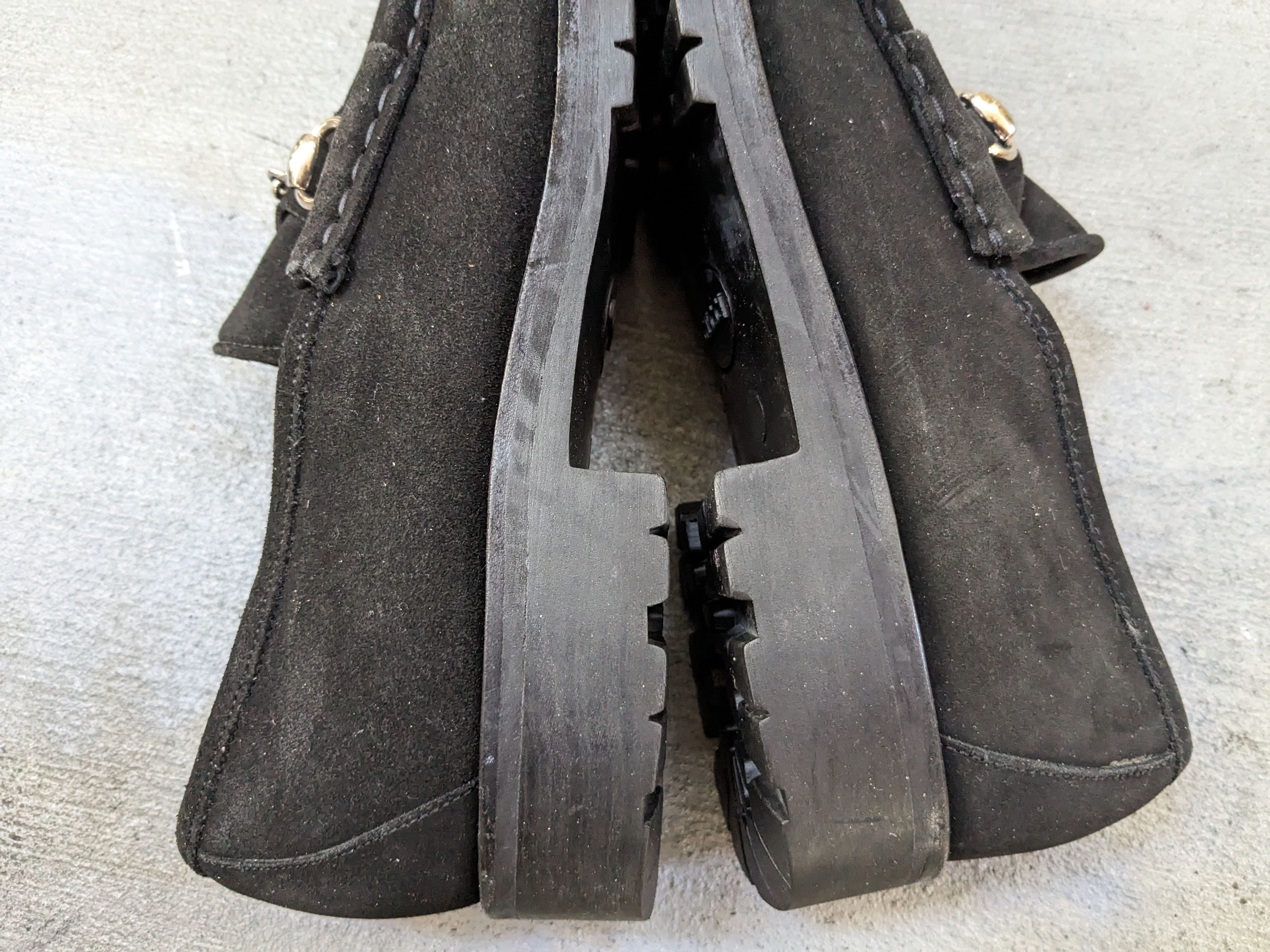 Gucci Gucci Horsebit Loafers Black Suede 9.5 D Italy Snaffle Size US 9.5 / EU 42-43 - 9 Thumbnail