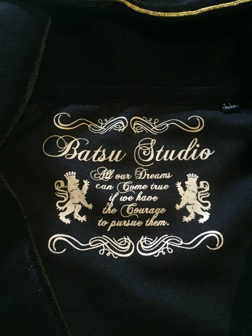 Japanese Brand BATSU STUDIO POEM ZIP HOODIE Size US M / EU 48-50 / 2 - 4 Thumbnail