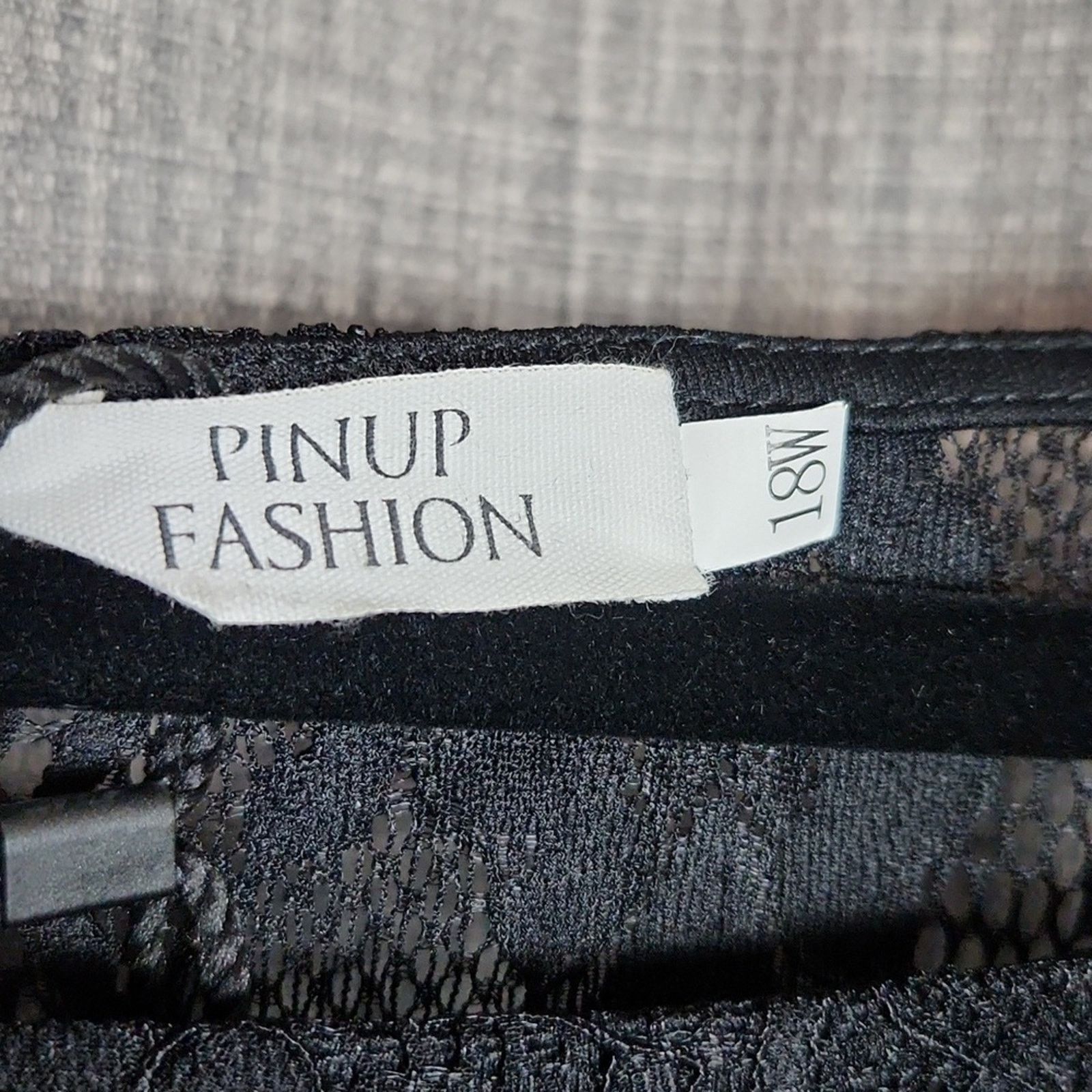Other Pinup Fashion Size 18 Dress NWT Black Lace Chiffon Cocktail Size XXL / US 16-18 / IT 52-54 - 5 Thumbnail
