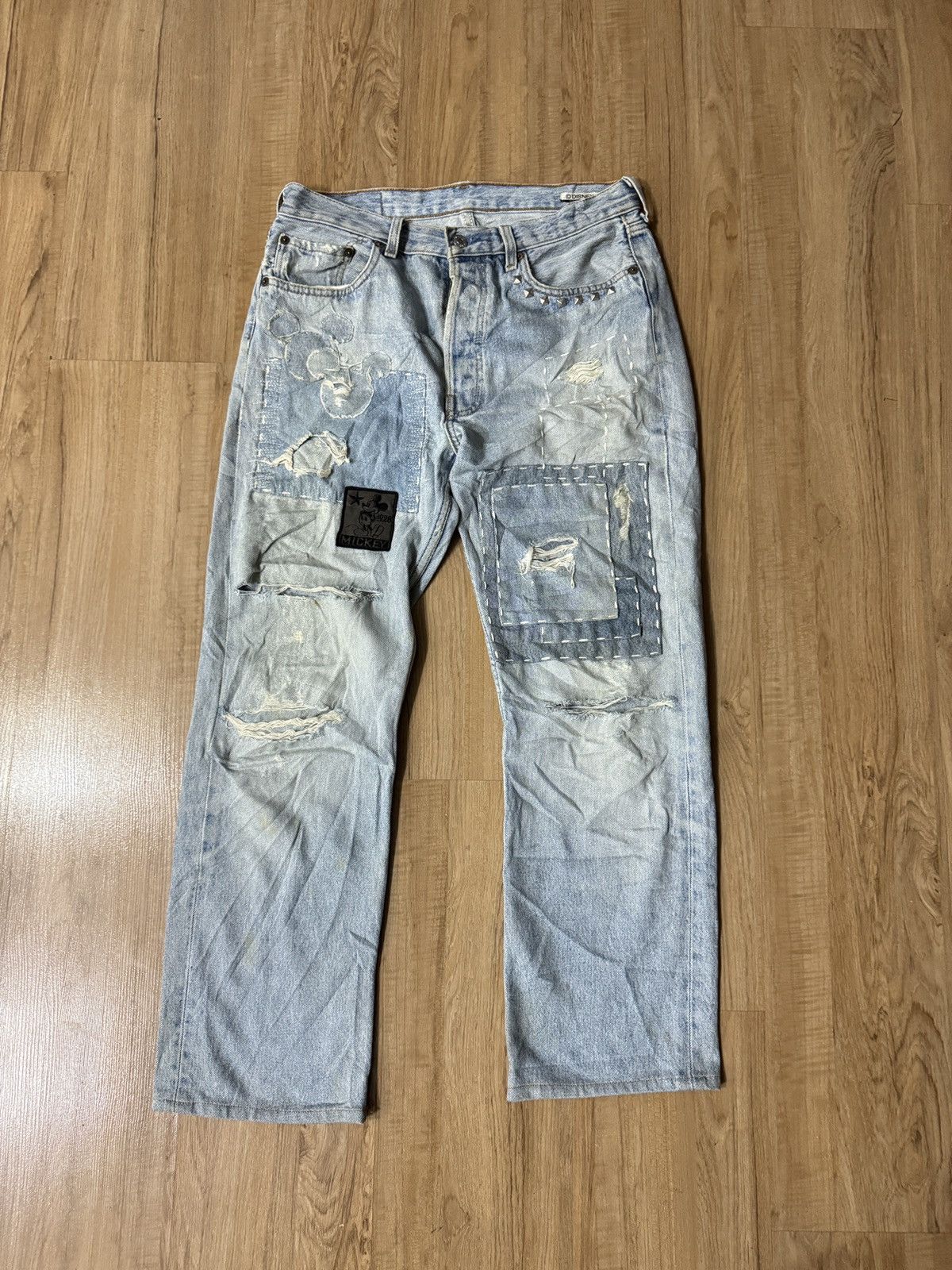 Levi's × Levi's Made & Crafted RARE! Vintage Levis 501 x DISNEY DEATH VALLEY custom Jeans Size US 32 / EU 48 - 1 Thumbnail