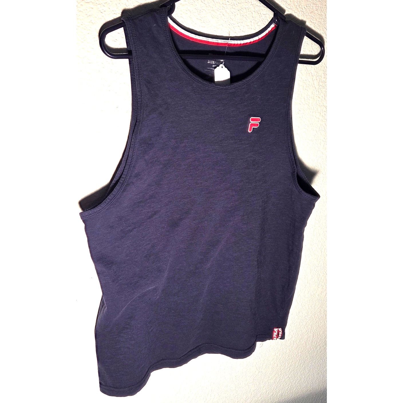 Fila Women's Small Navy Blue Fila Sleep Tank Top - Comfy! Size S / US 4 / IT 40 - 2 Thumbnail