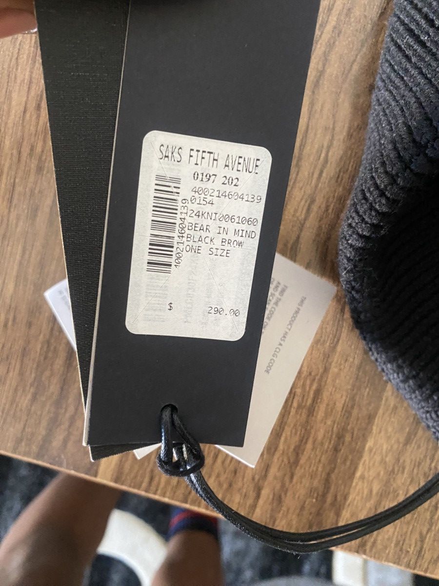 Palm Angels Bear In Mind Beanie Size ONE SIZE - 5 Thumbnail