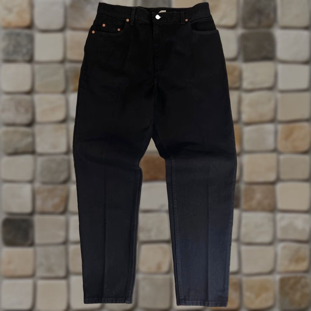 Levi's VINTAGE Levi's 551 Jeans Women’s Black 16 NWT Relaxed Fit Tapered Leg 90s USA 32.5 Inseam 100% Cotton Denim Jeans Mens? Size 38" / US 16 / IT 52 - 1 Thumbnail