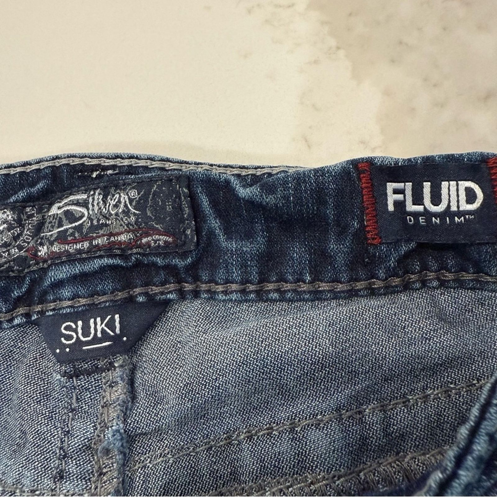 Silver Jeans Co. Silver Suki Mid Boot Denim Jeans Women’s W26xL31 Dark Blue Size 26" / US 2 / IT 38 - 6 Thumbnail