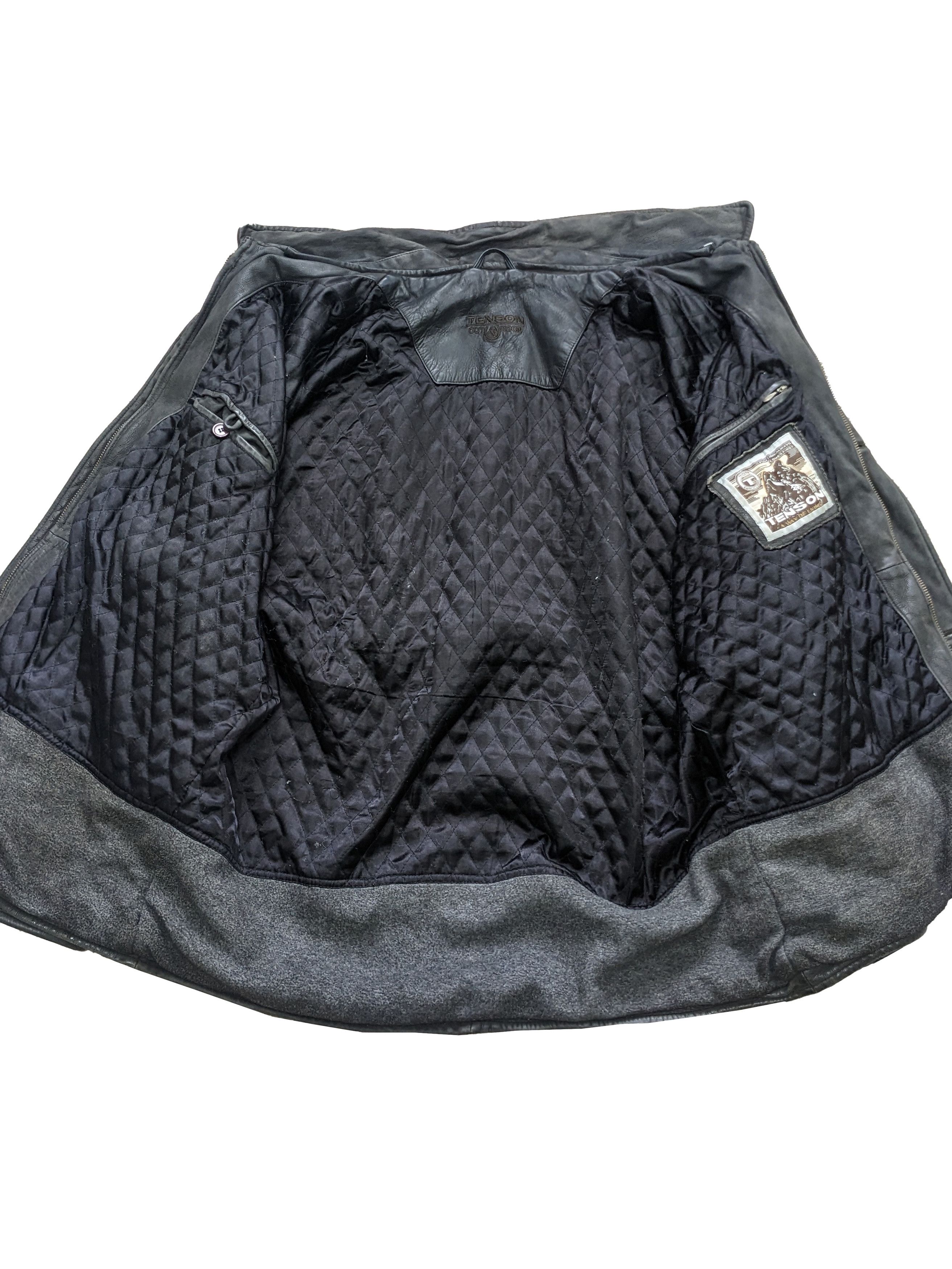 Japanese Brand Vtg Distressed Leather Jacket Japanese Tenson Issey Miyake Size US XL / EU 56 / 4 - 4 Thumbnail