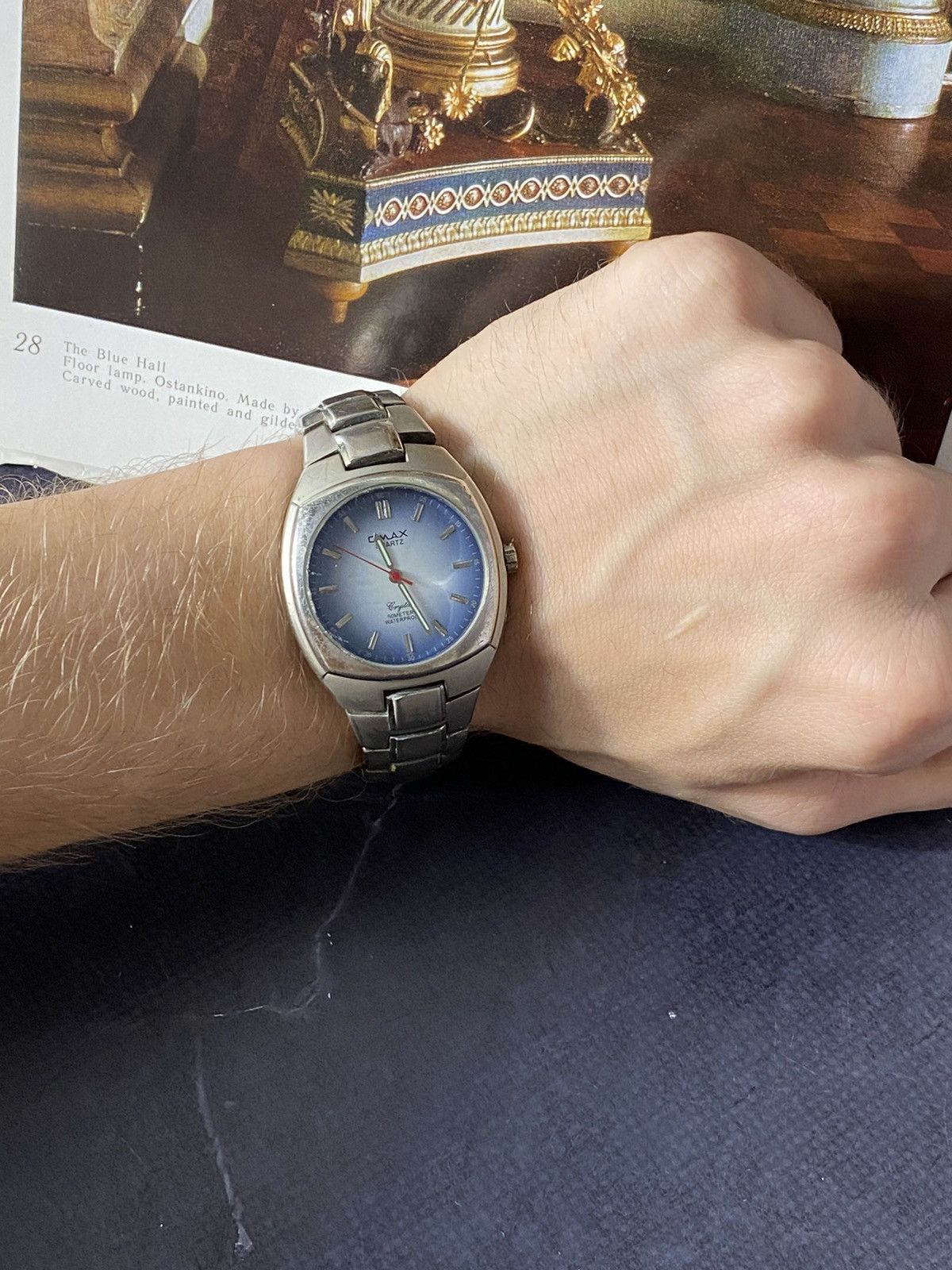 Jewelry Vintage Omax Quartz Crystal 50M Water Resistant Watch Size ONE SIZE - 8 Thumbnail