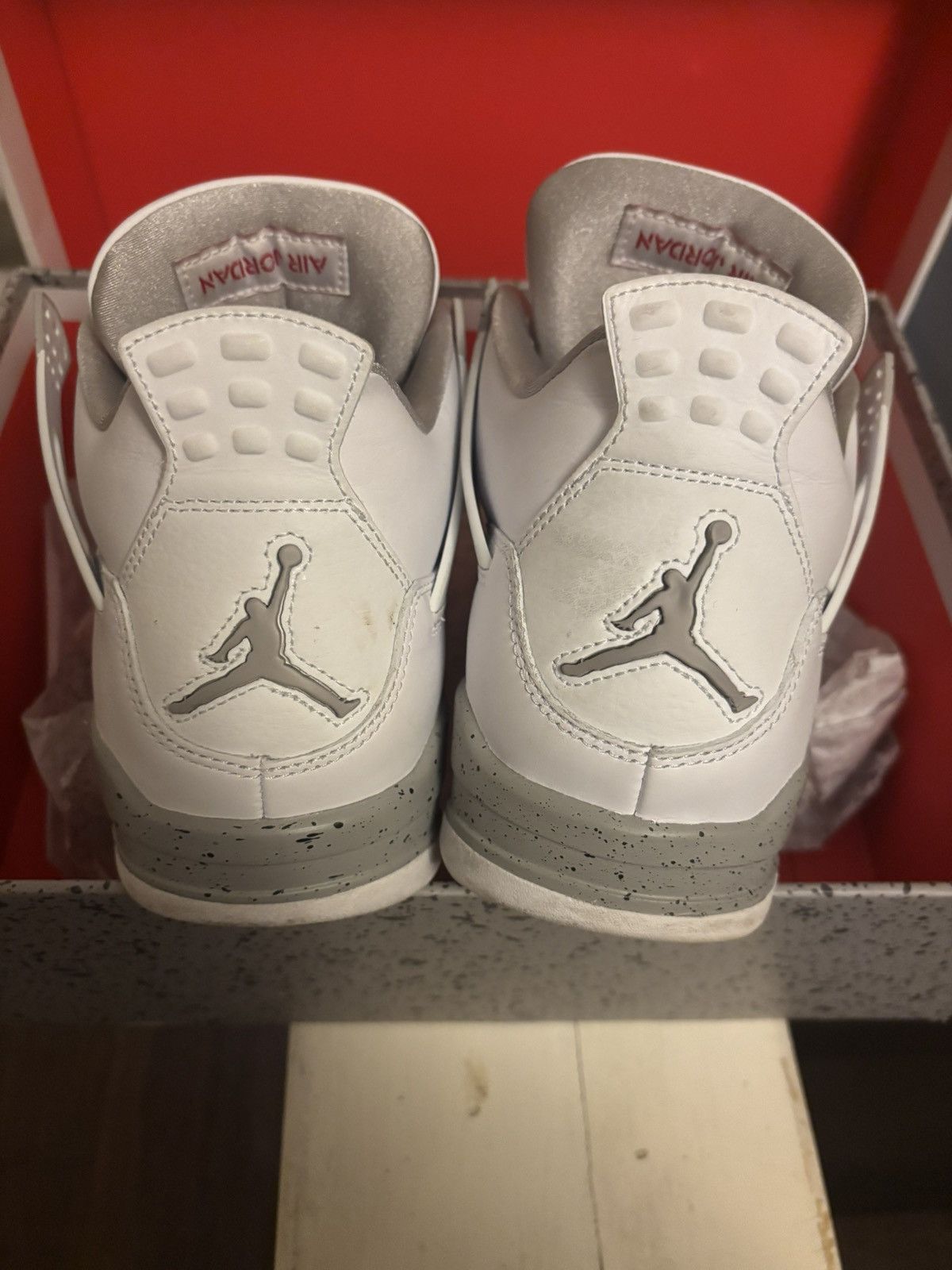 Jordan Brand Air Jordan 4 Retro - White Oreo Size US 10 / EU 43 - 8 Thumbnail