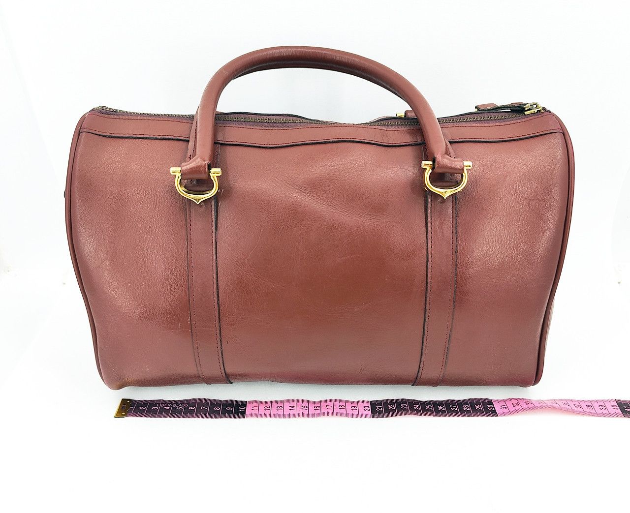 Cartier original CARTIER Bordeaux Leather Boston 33 Bag Size ONE SIZE - 13 Thumbnail