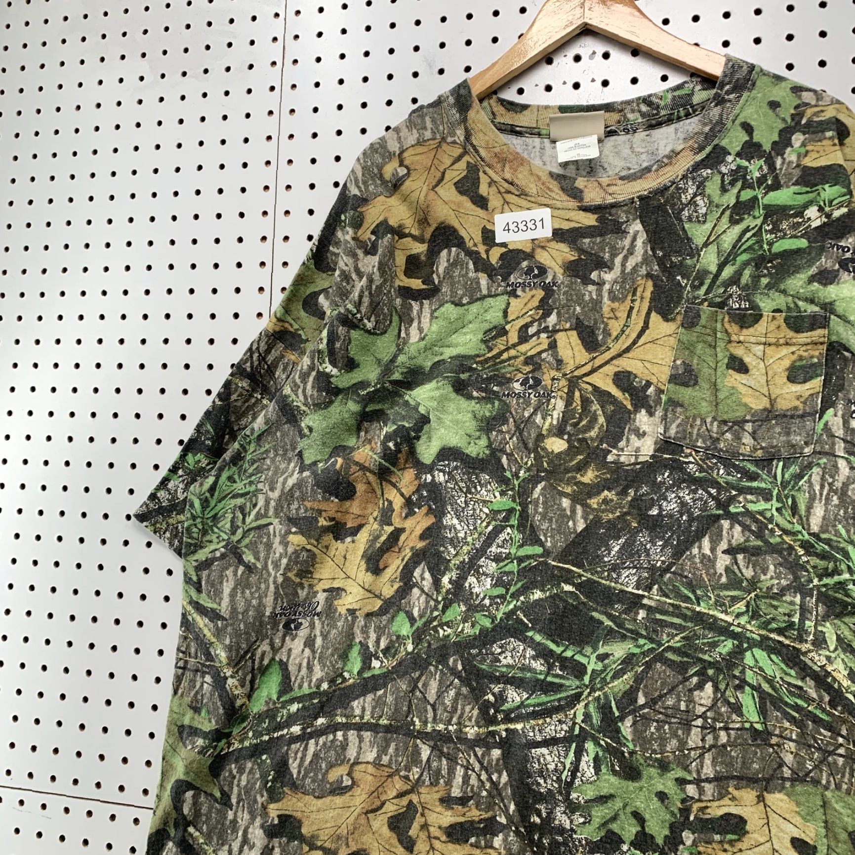 Vintage Mossy Oak Camouflage Shirt Mens 3XL Long Sleeve Green Camo Hunting Size US XXL / EU 58 / 5 - 2 Thumbnail