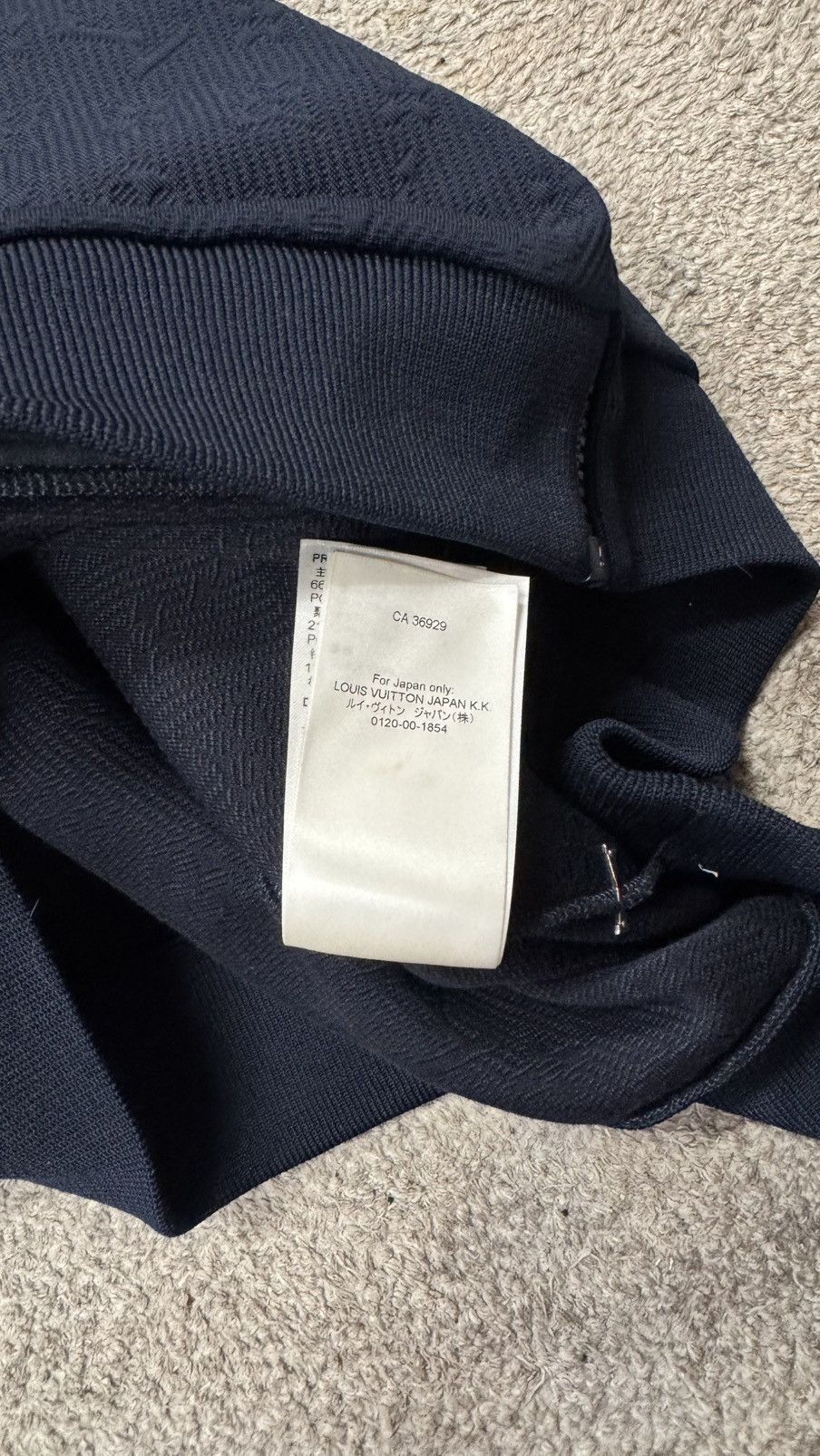 Louis Vuitton Monogram Zip Jacket Navy Blue