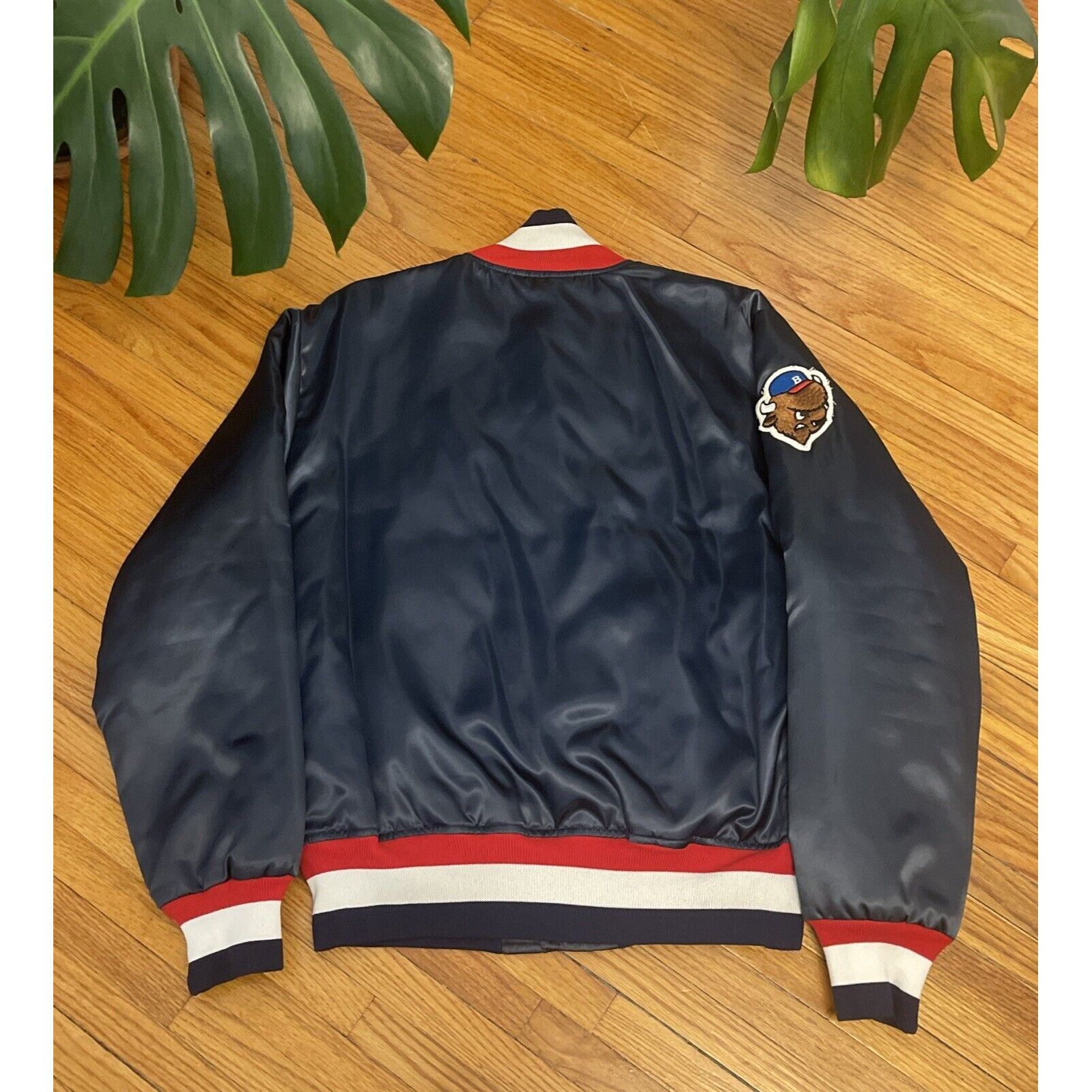 Other Vintage 80s Medium BUFFALO BISONS MILB Satin Bomber Spellout Size US M / EU 48-50 / 2 - 2 Thumbnail