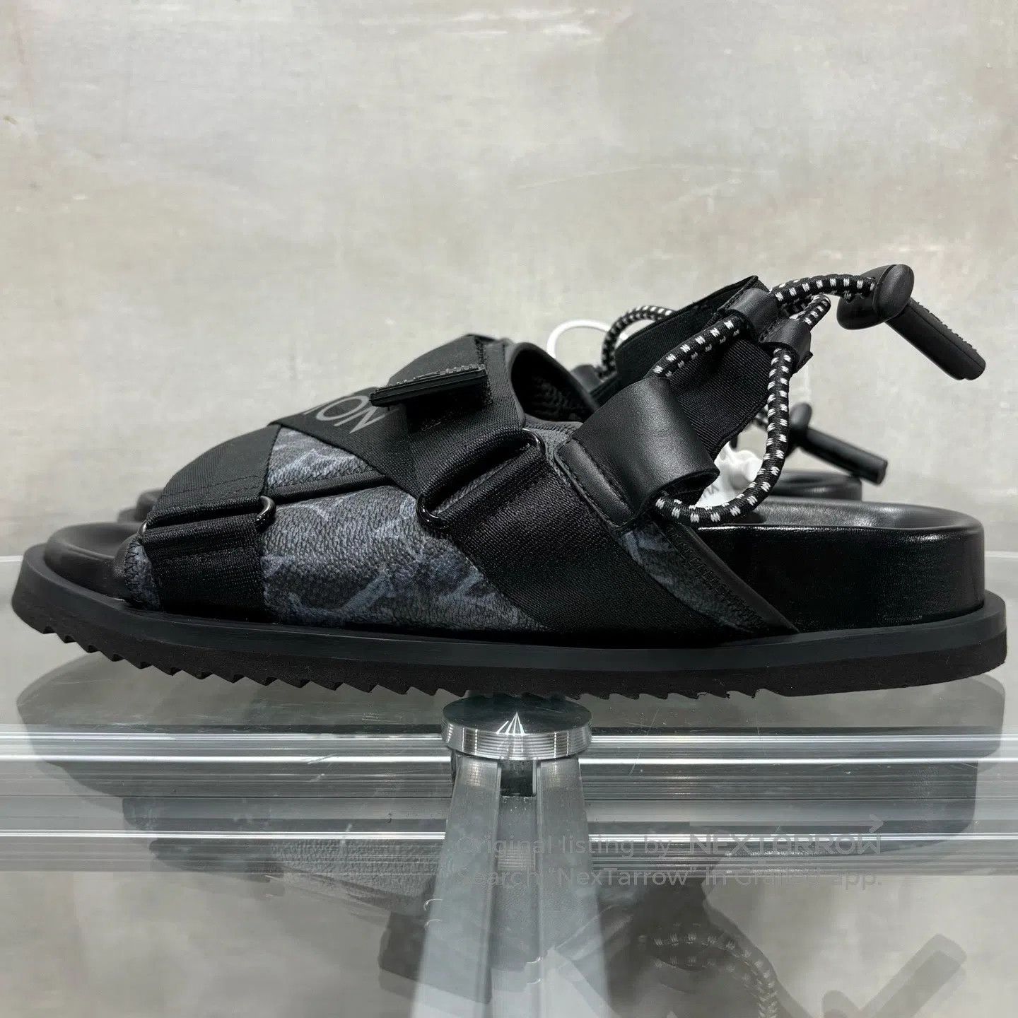 Louis Vuitton Louis Vuitton 3M Black Reflective Magic tape Sandals Size US 9 / EU 42 - 3 Thumbnail