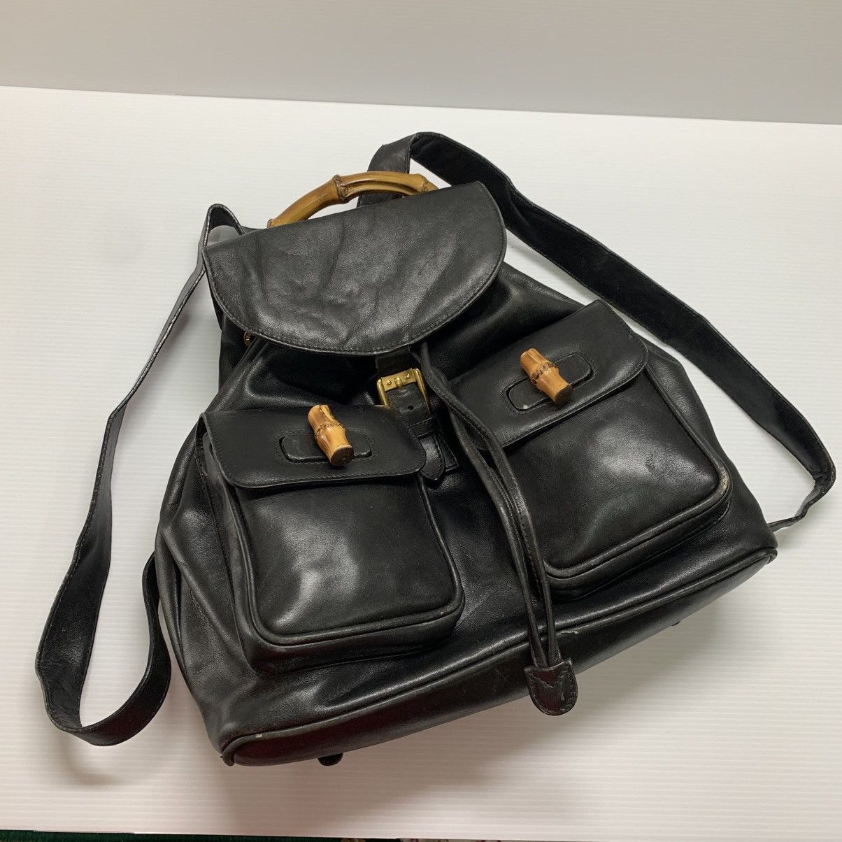 Gucci Gucci Bamboo Leather Backpack Size ONE SIZE - 2 Thumbnail