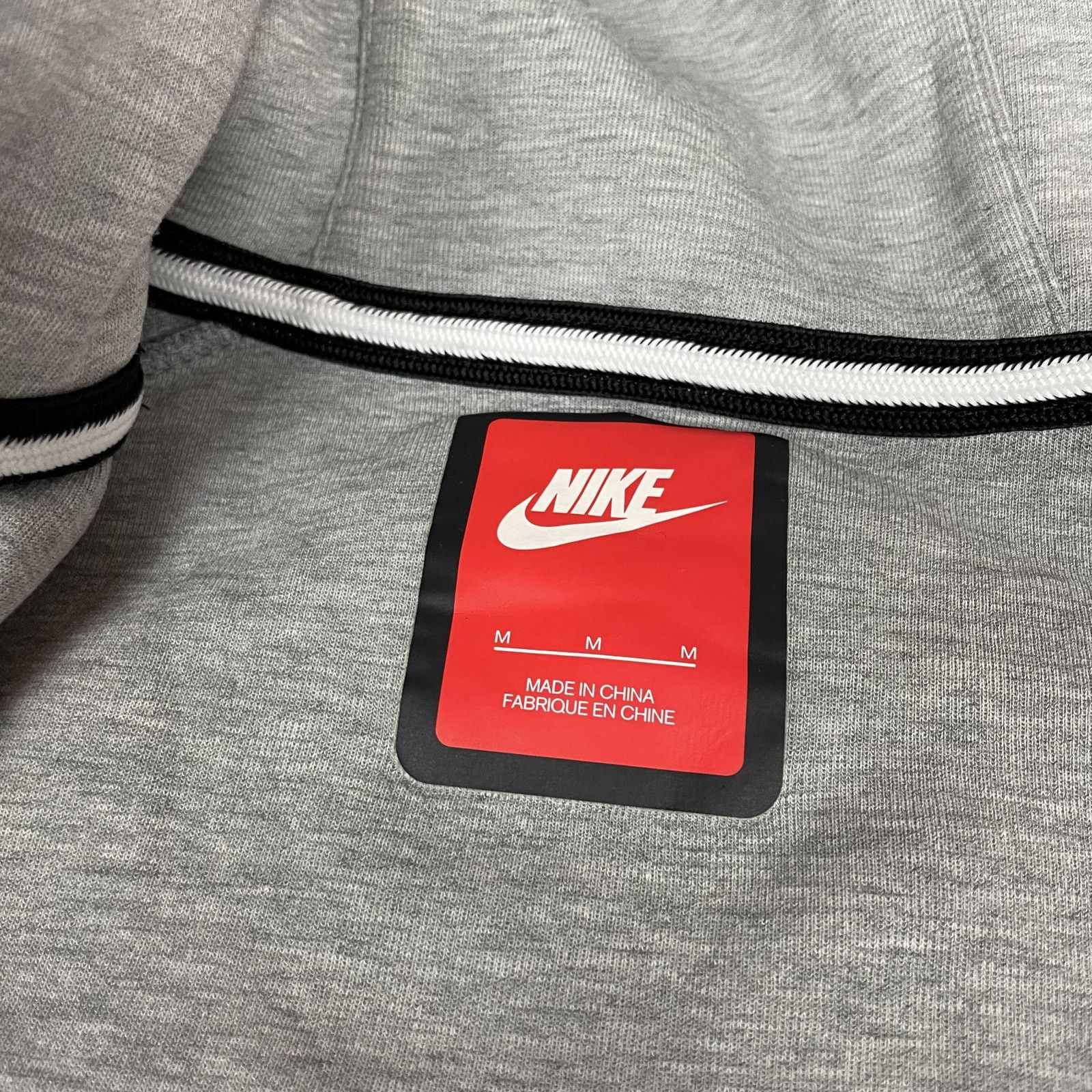 Nike Nike Men's Gray Cotton Long Sleeve Full Zip Hoodie Medium Size US M / EU 48-50 / 2 - 12 Thumbnail