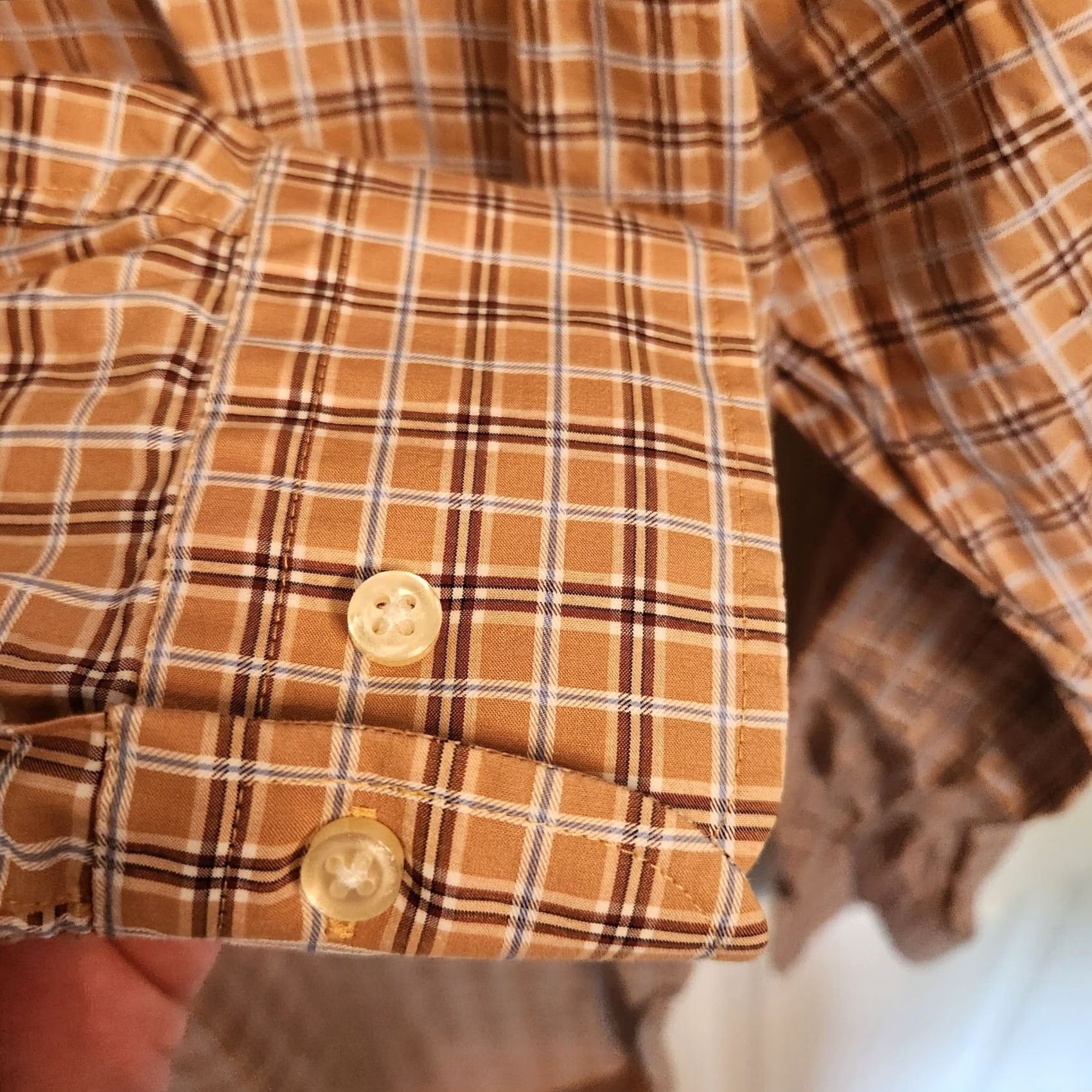 Peter Millar Peter Millar Cotton Orange Plaid Long Sleeve Button-Up Shirt Mens Large Size US L / EU 52-54 / 3 - 7 Thumbnail