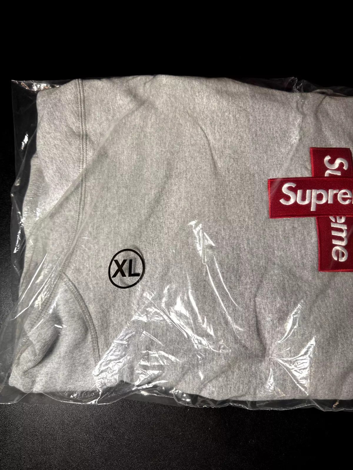 Supreme Supreme Cross Box Logo Hoodie Grey Sweatshirt Size US XL / EU 56 / 4 - 6 Thumbnail