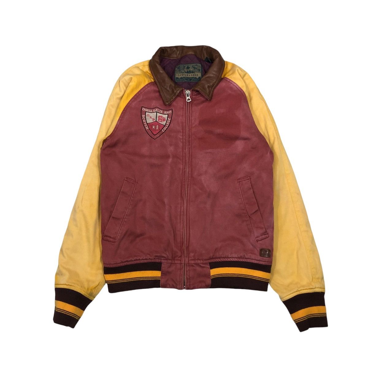 Pelle Pelle 🔥VINTAGE GENUINE LEATHER JACKET SCOTCH & SODA EMBROIDERY Size US S / EU 44-46 / 1 - 1 Thumbnail