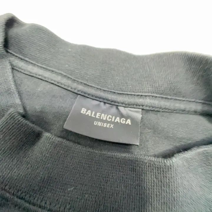 Balenciaga Balenciaga Balenciaga Black Logo Print Short Sleeve TShirt Size US XL / EU 56 / 4 - 6 Thumbnail
