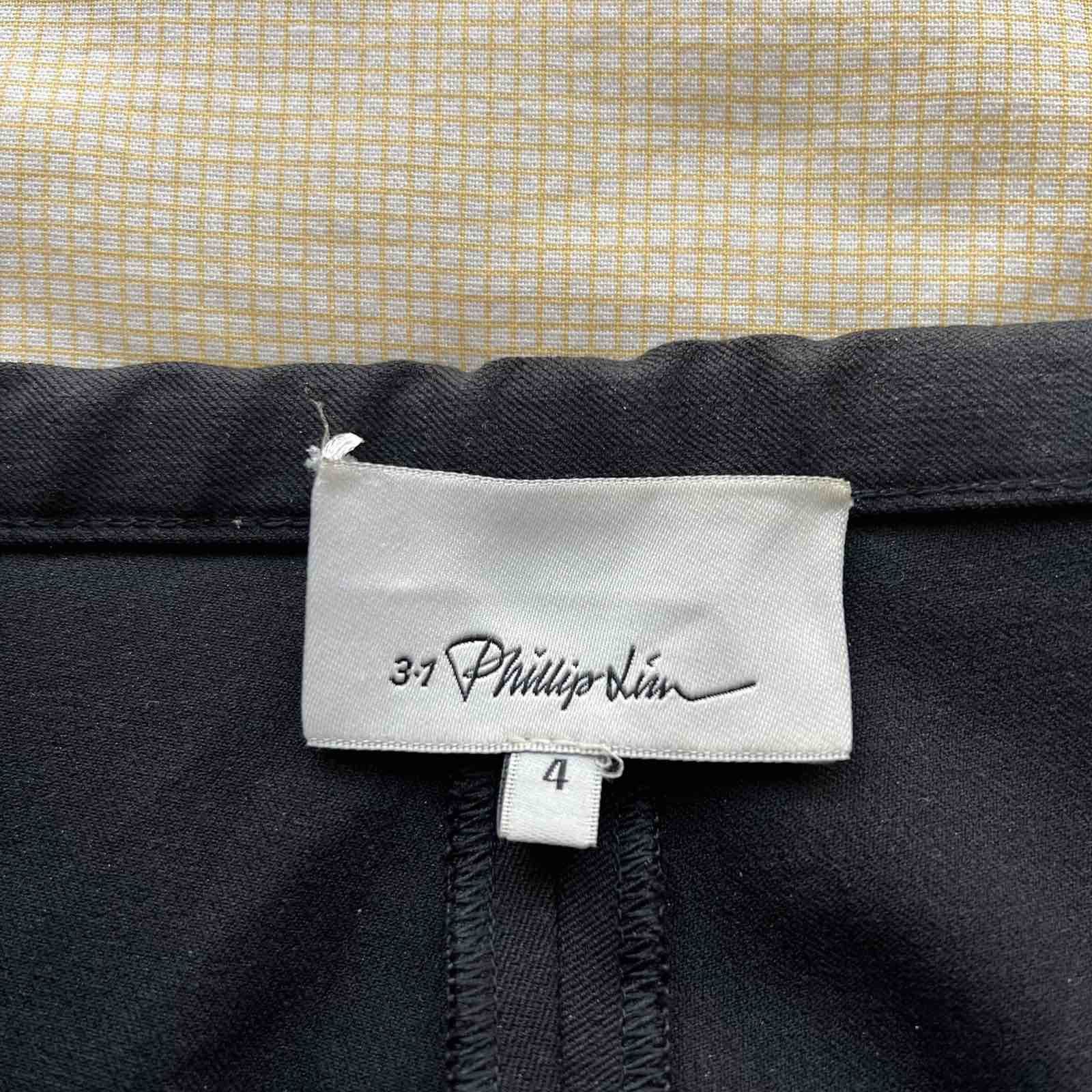 Philipp Plein Phillip Plein Biker Straight Cut Black Denim Size 4 Size 25" / US 0 / IT 36 - 6 Thumbnail