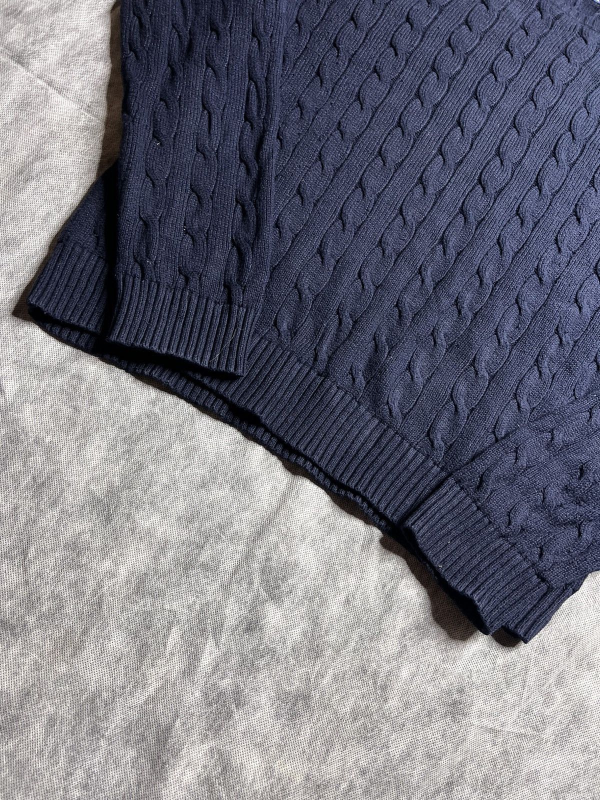 Polo Ralph Lauren Classic Cable Sweater Polo Blue Size US XXL / EU 58 / 5 - 4 Thumbnail
