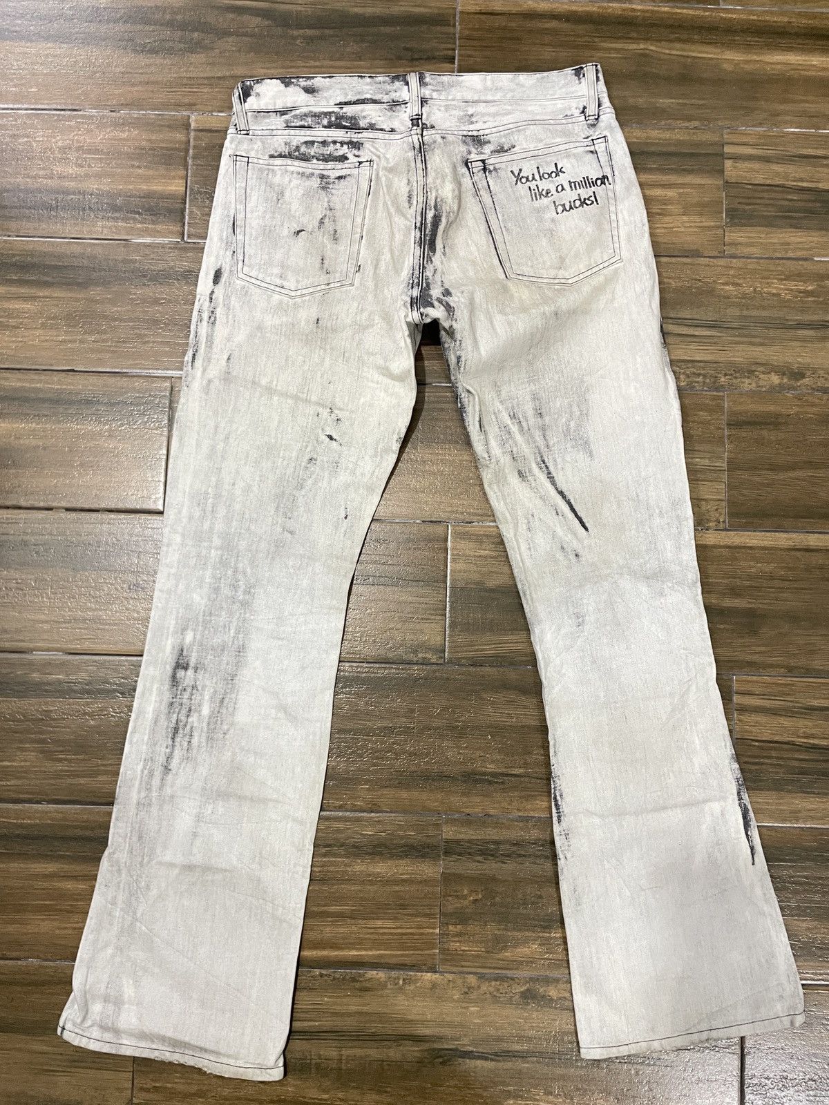 Japanese Brand × Vintage Edge Rupert flare with Printed Denim Size US 34 / EU 50 - 5 Thumbnail