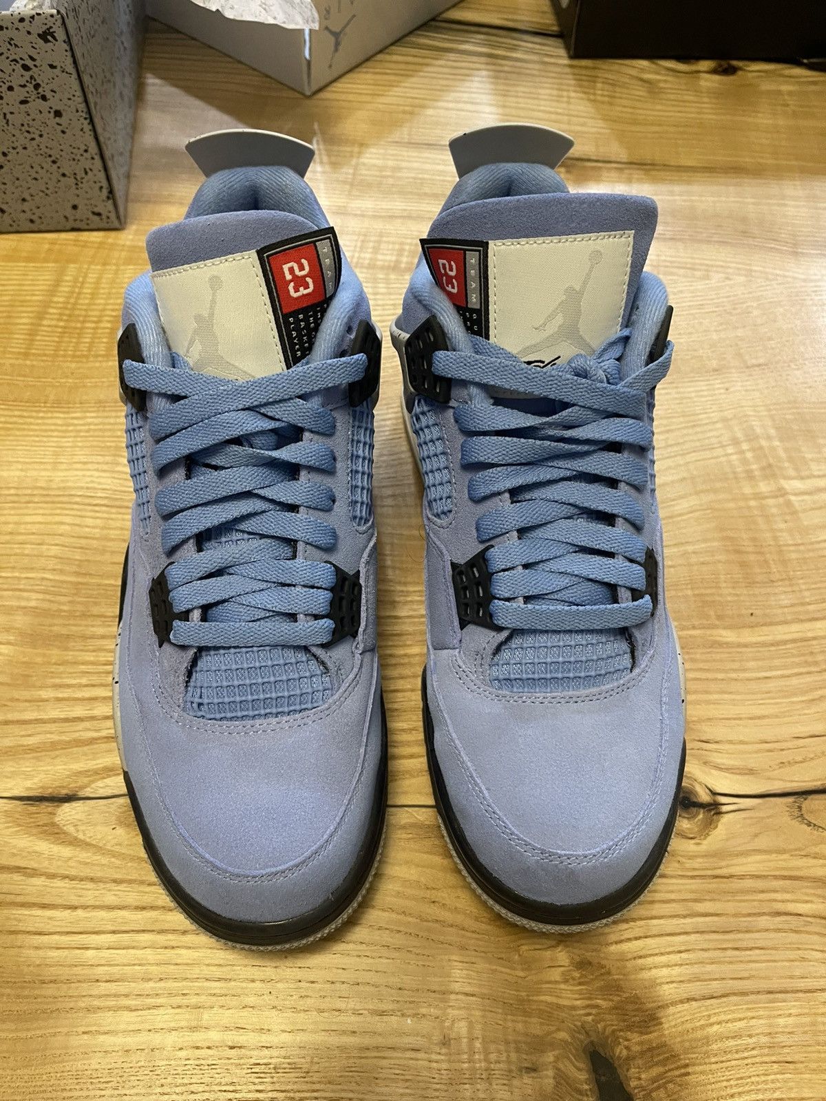 Jordan Brand Nike Air Jordan 4 University Blue size 9 Size US 9 / EU 42 - 3 Thumbnail