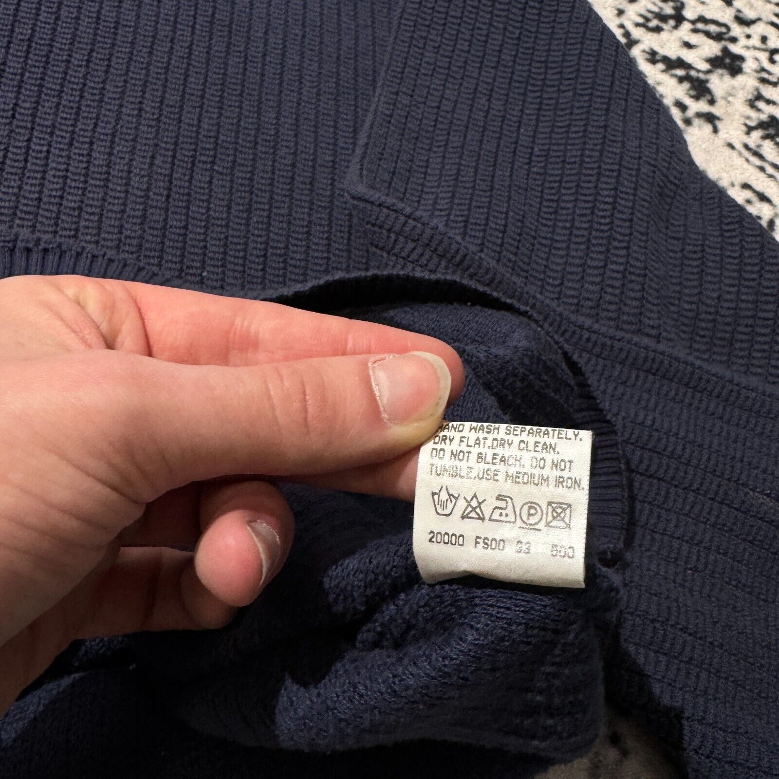 Joop! × Vintage Vintage Joop Unisex Navy Blue Cotton Sweater Size L Y2K 90s Size US L / EU 52-54 / 3 - 13 Thumbnail