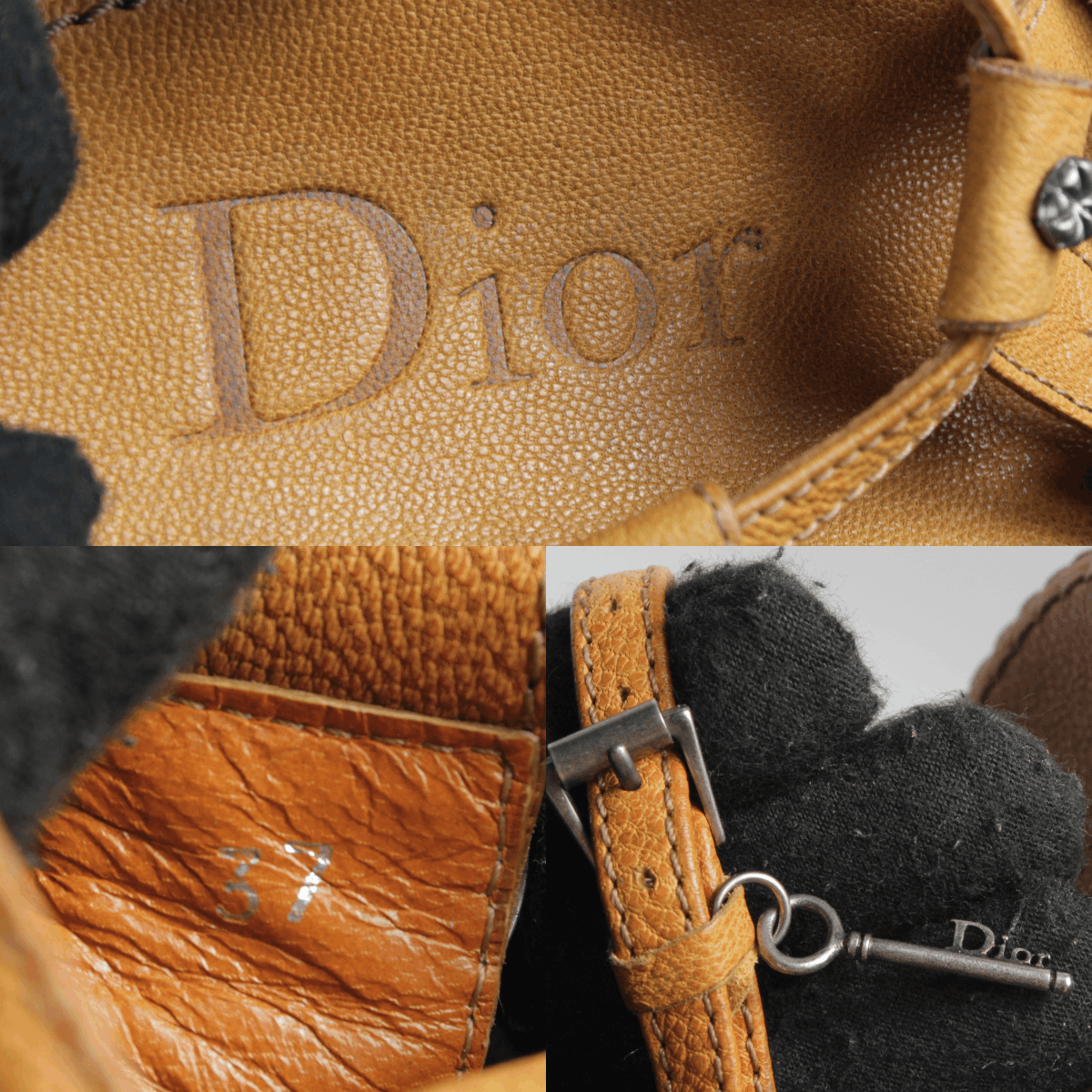 Dior 00S Galliano Era Keychain Y2K Style Sandals Vintage Size US 7 / IT 37 - 9 Thumbnail