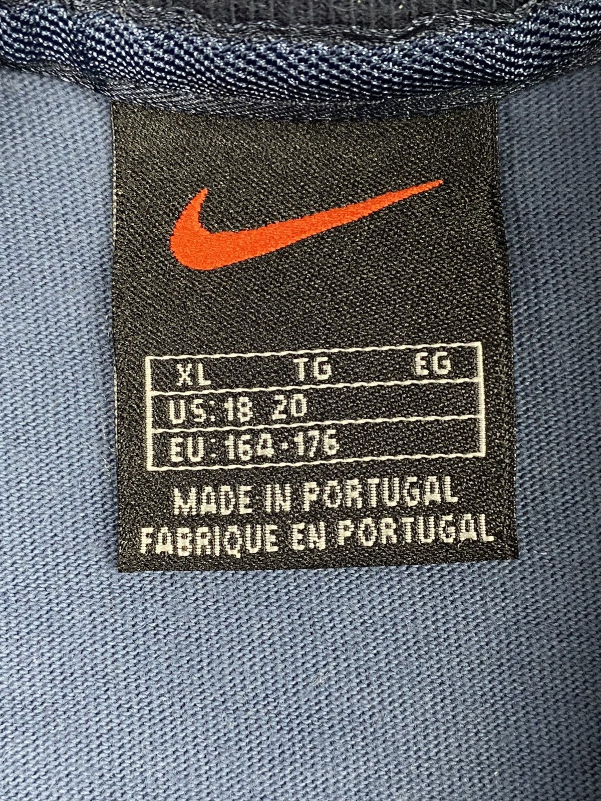 Nike × Vintage Vintage 00s Nike Swoosh Drill Tee Size US S / EU 44-46 / 1 - 10 Thumbnail