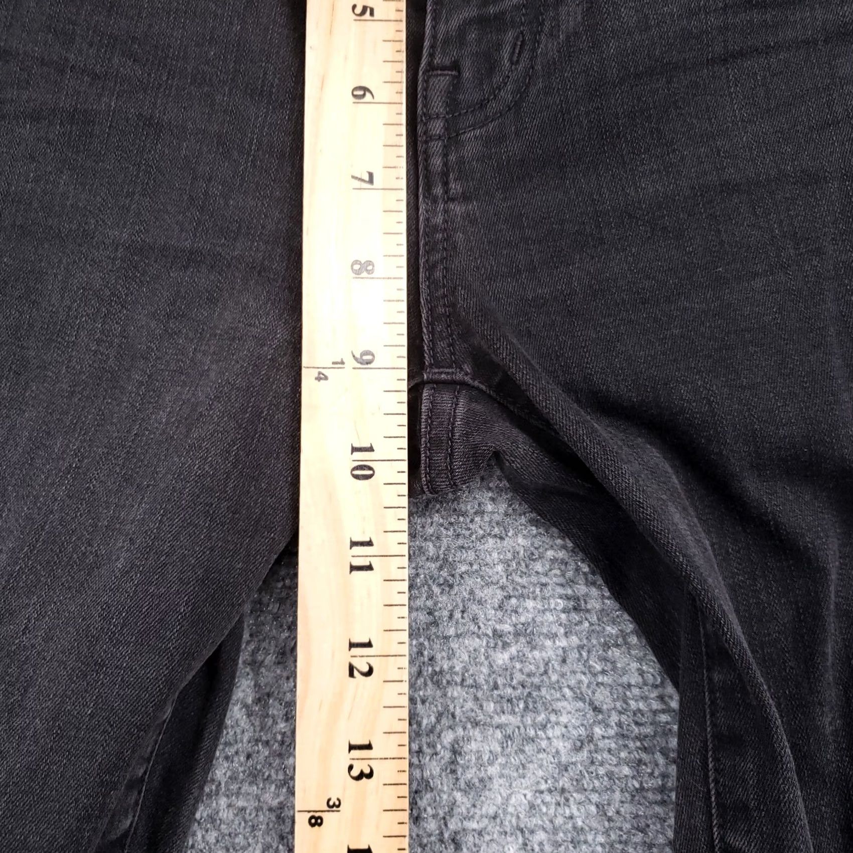 Madewell Madewell Jeans Womens 25 Gray Skinny Stretch High Riser Dark Wash Zip Fly Denim Size 42" / US 20 - 6 Thumbnail