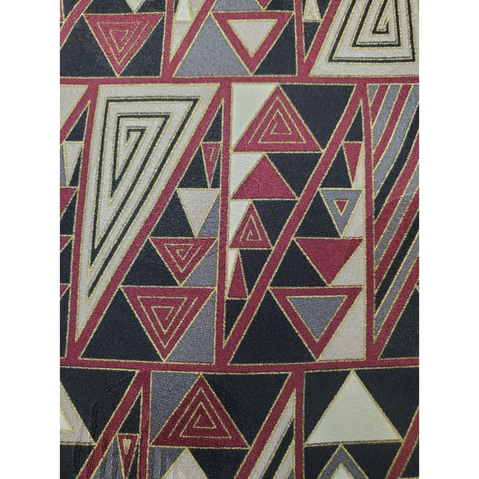 Courreges Vintage Courreges Homme Men's Silk Necktie Retro Geometric Size ONE SIZE - 6 Thumbnail