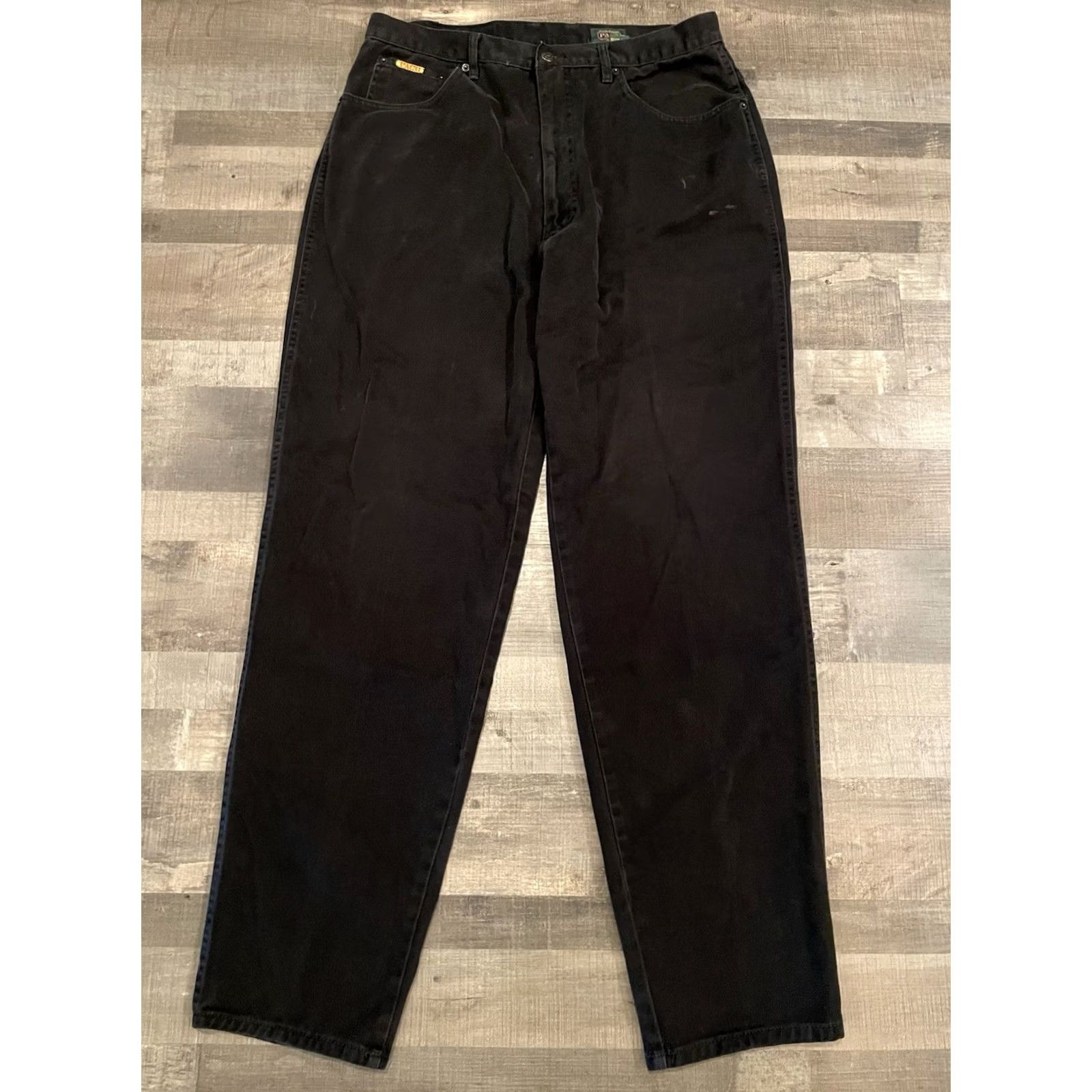 Vintage VINTAGE PACO Jeans Baggy Men's 34x33 Dark Wash Black Inseam 33 Skater Grunge Y2K Hip Hop Punk Goth Wide Size US 34 / EU 50 - 6 Thumbnail