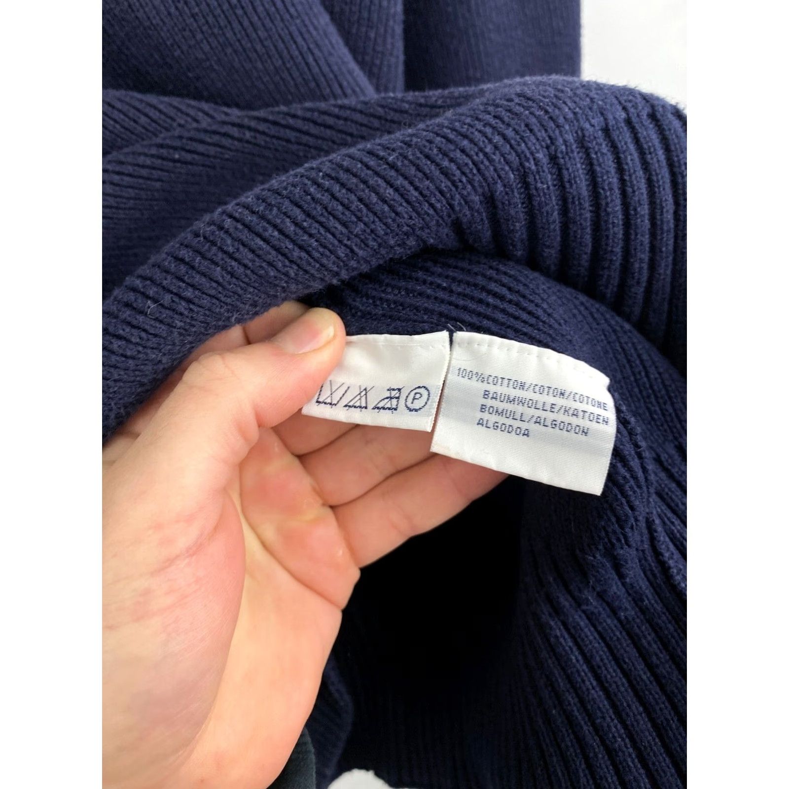 Polo Ralph Lauren VINTAGE Ralph Lauren Knitted Sweater Polo Ralph Lauren Shirt Men M Dark Blue 90s Vintage 90s Pullover Knit Size US M / EU 48-50 / 2 - 6 Thumbnail