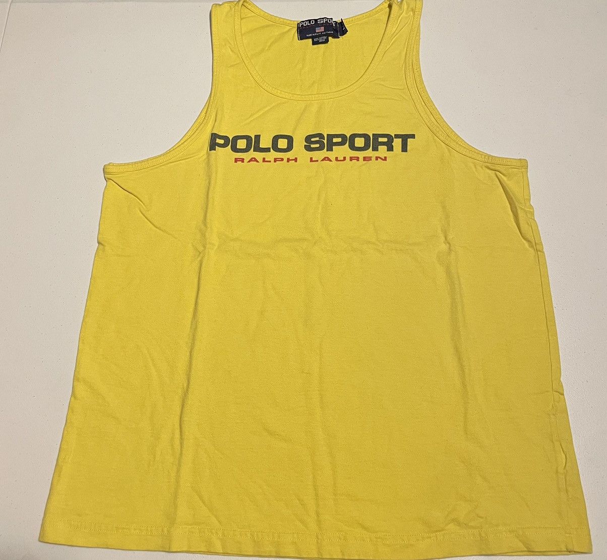 Polo Ralph Lauren × Vintage Vintage Y2K polo sport Ralph Lauren Spellout Tank top Size US L / EU 52-54 / 3 - 1 Thumbnail